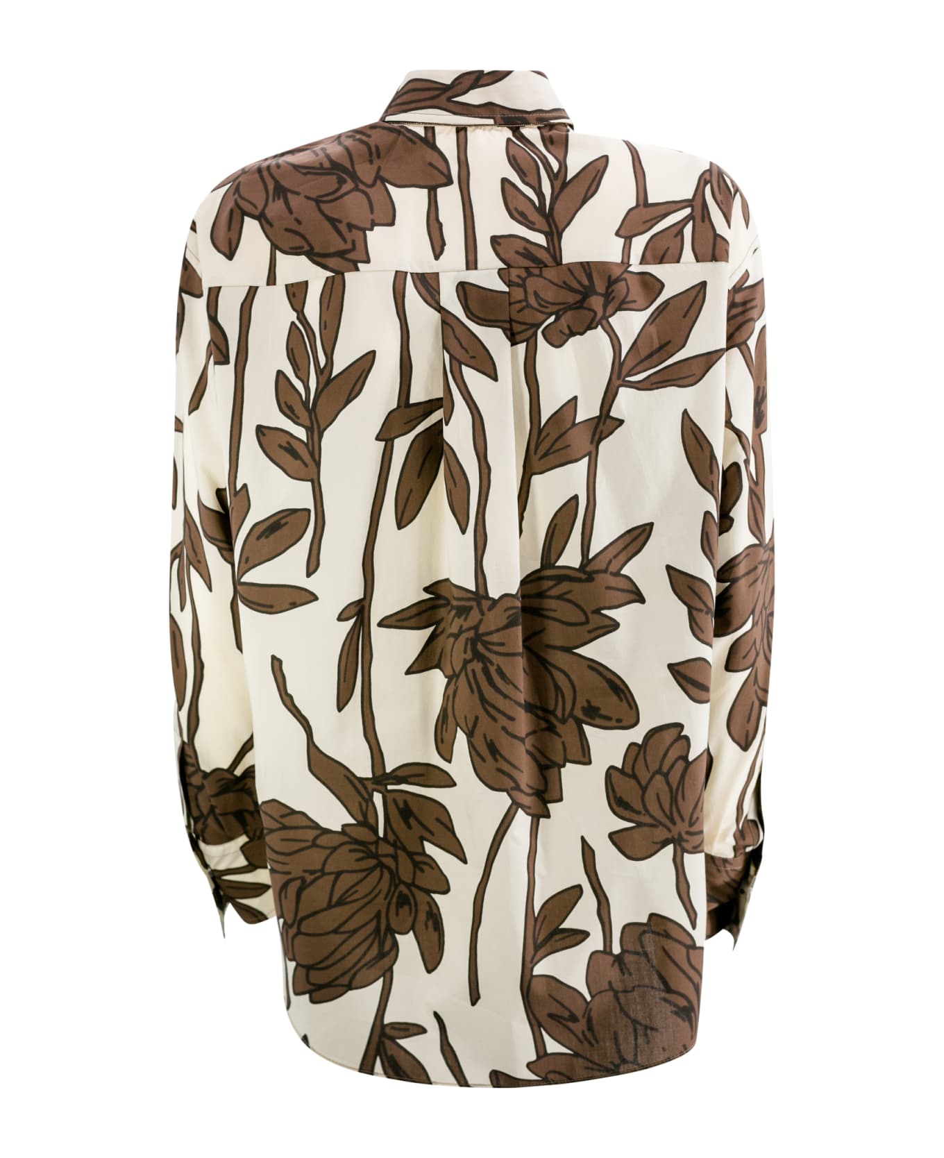 Brunello Cucinelli Floral-print Cotton Shirt - Panama