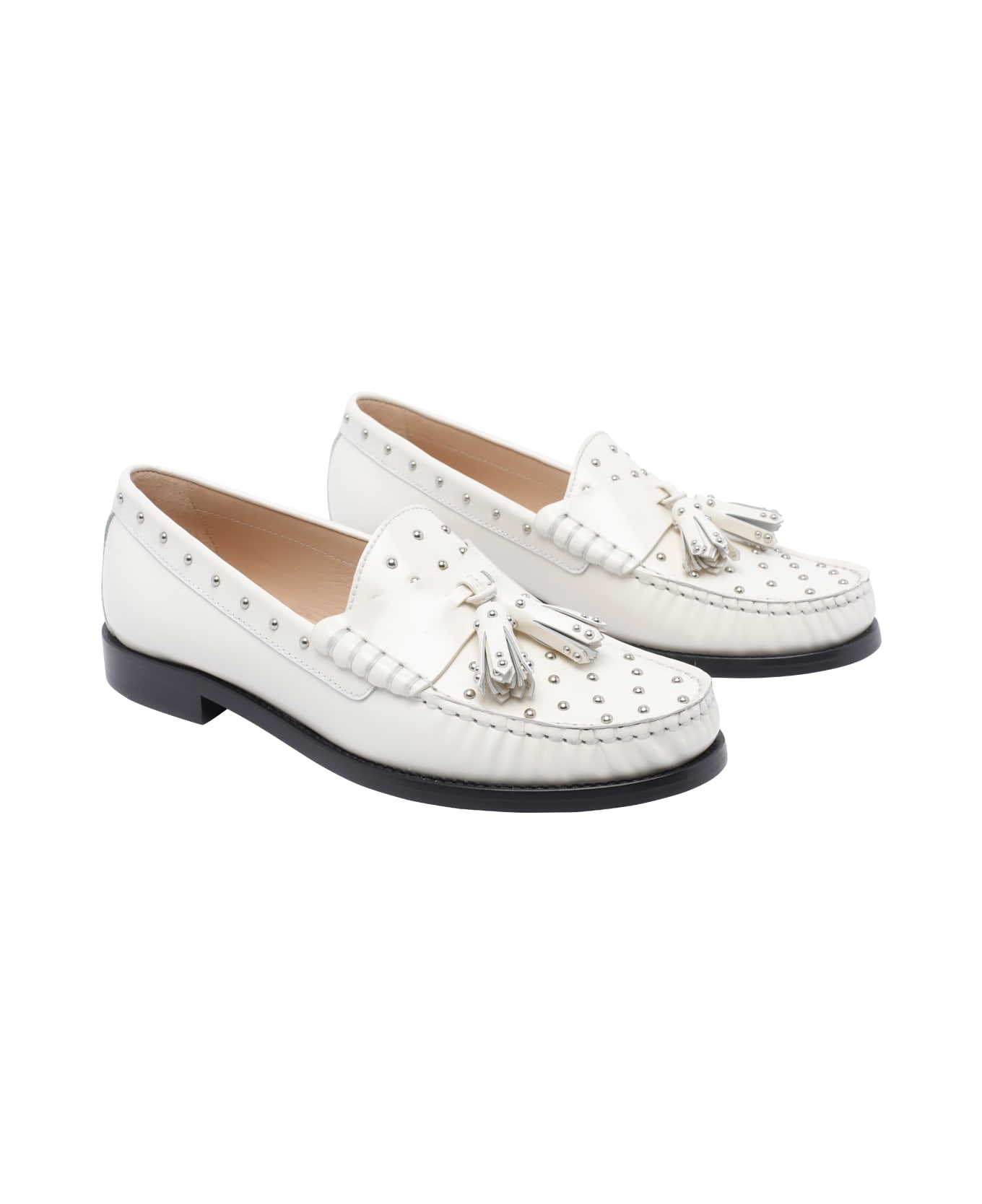 Stuart Weitzman Lottie Loafers - White