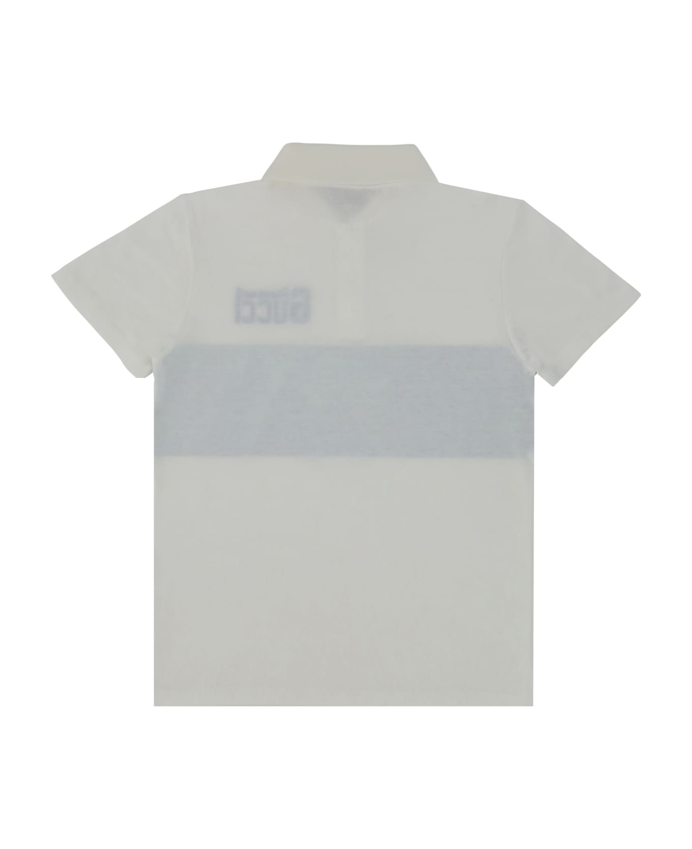 Gucci Polo Shirt For Boy - New White/green