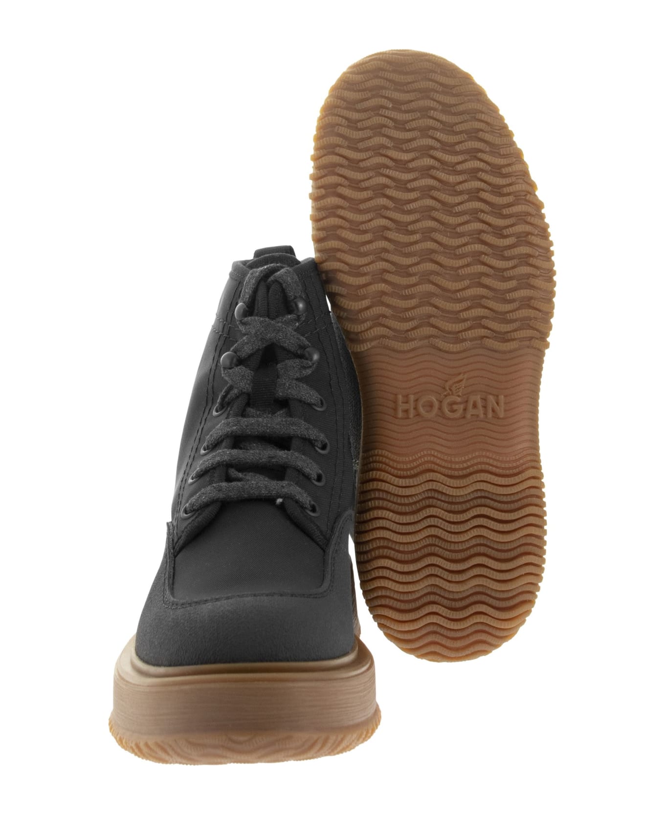 Hogan Untraditional - Laced Boot - Black ブーツ