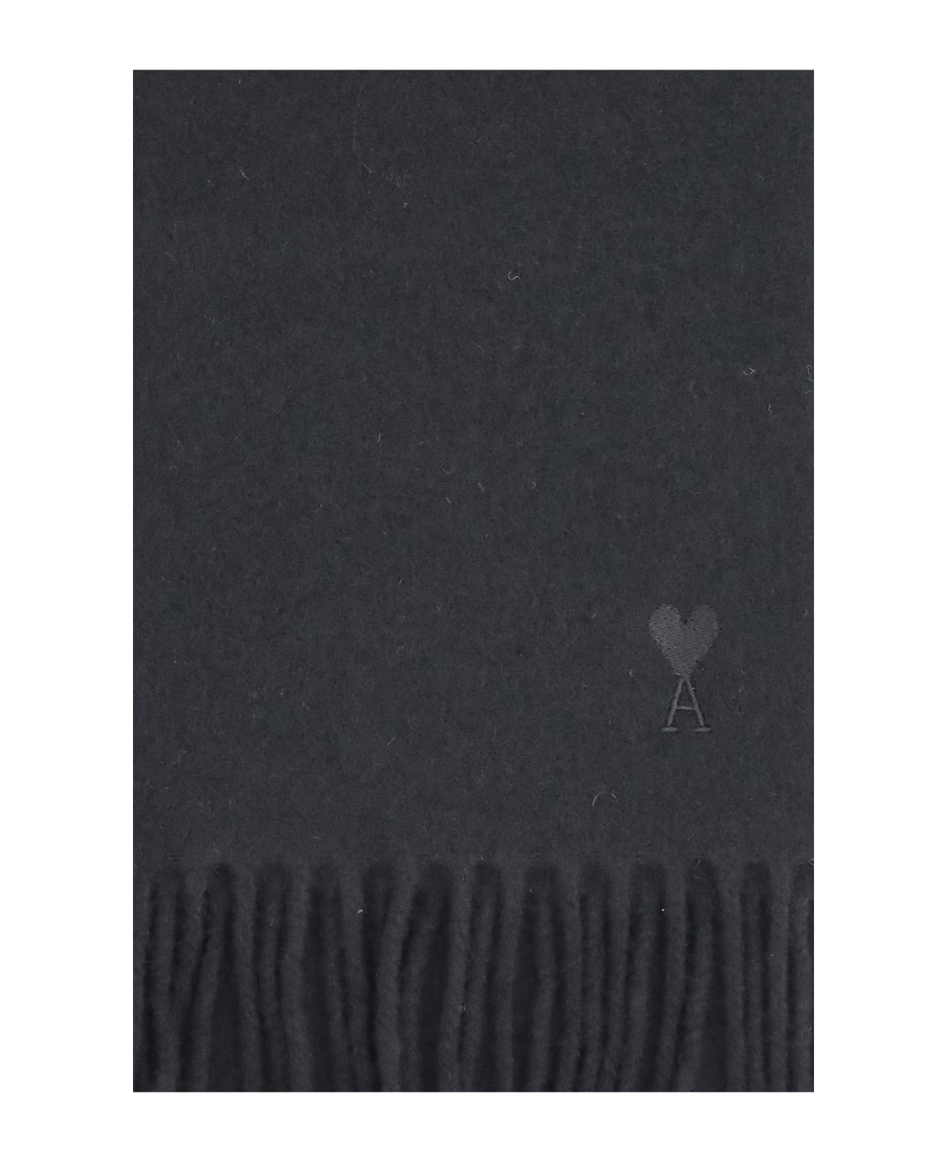 Ami Alexandre Mattiussi Echarpe Ami De Coeur Noir