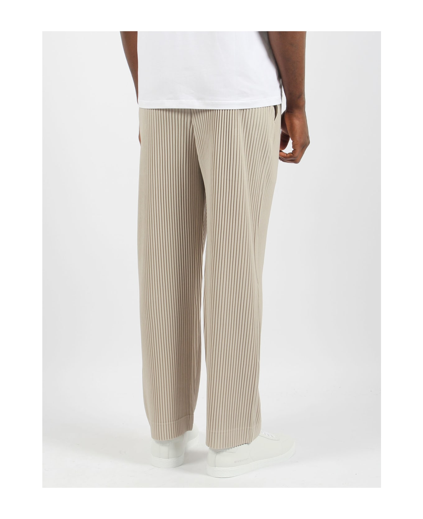 Homme Plissé Issey Miyake Mc March Trousers - Beige ボトムス