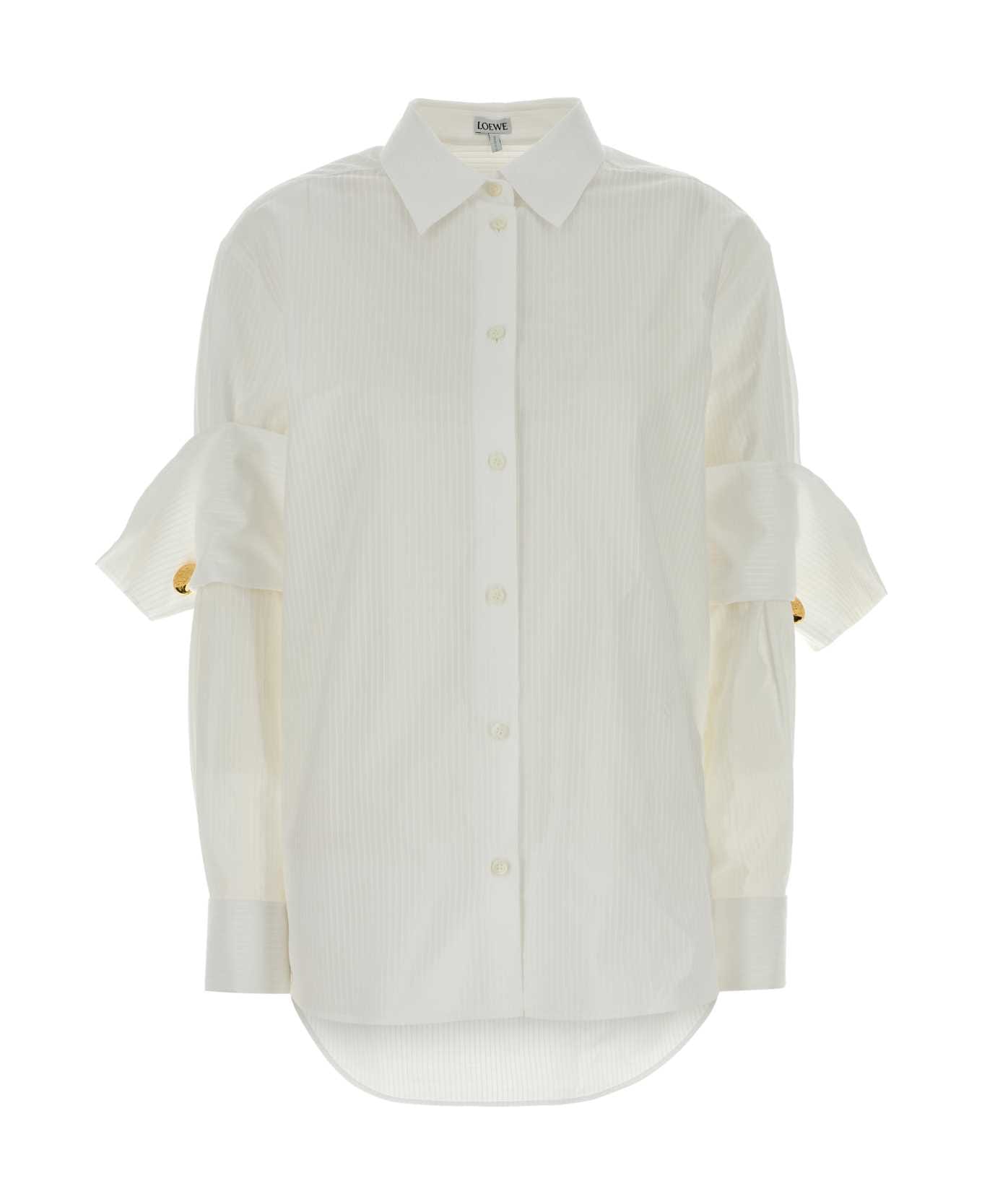 Loewe White Cotton Shirt - WHITE