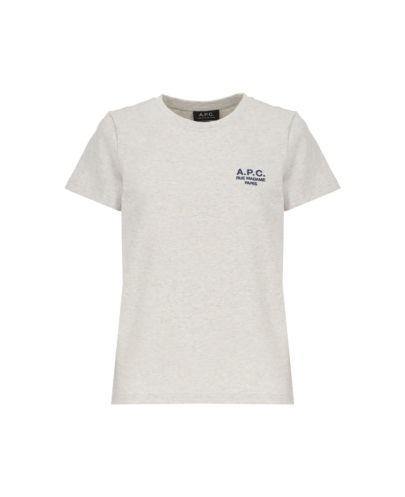 A.P.C. Denise Cotton Crew-neck T-shirt - Grey Tシャツ