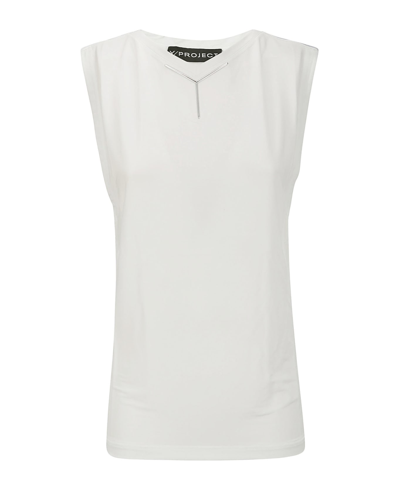 Y/Project Y Chrome Tank Top - WHITE