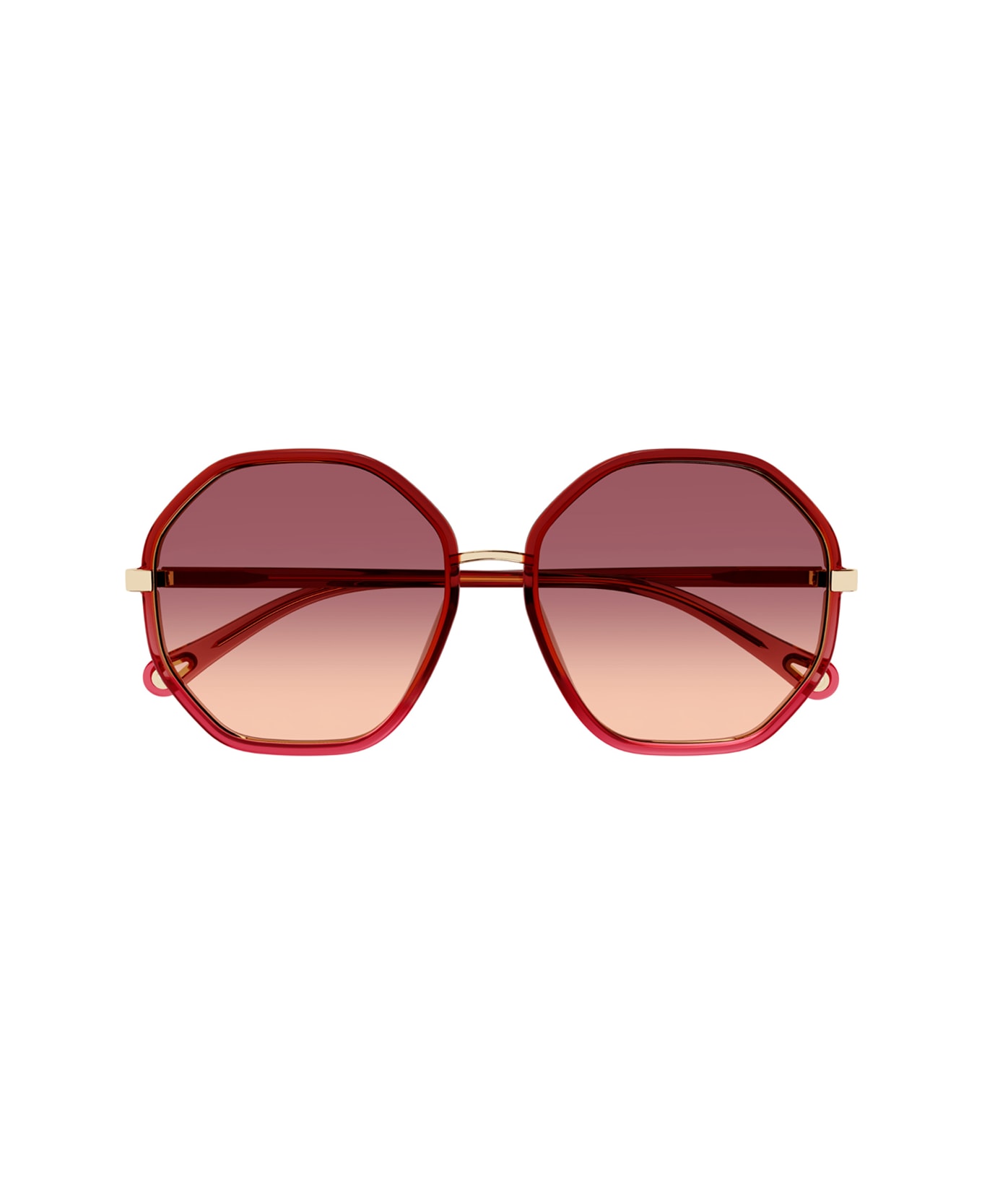 Chloé Ch0133sa Linea Chloé 004 Sunglasses - Rosso