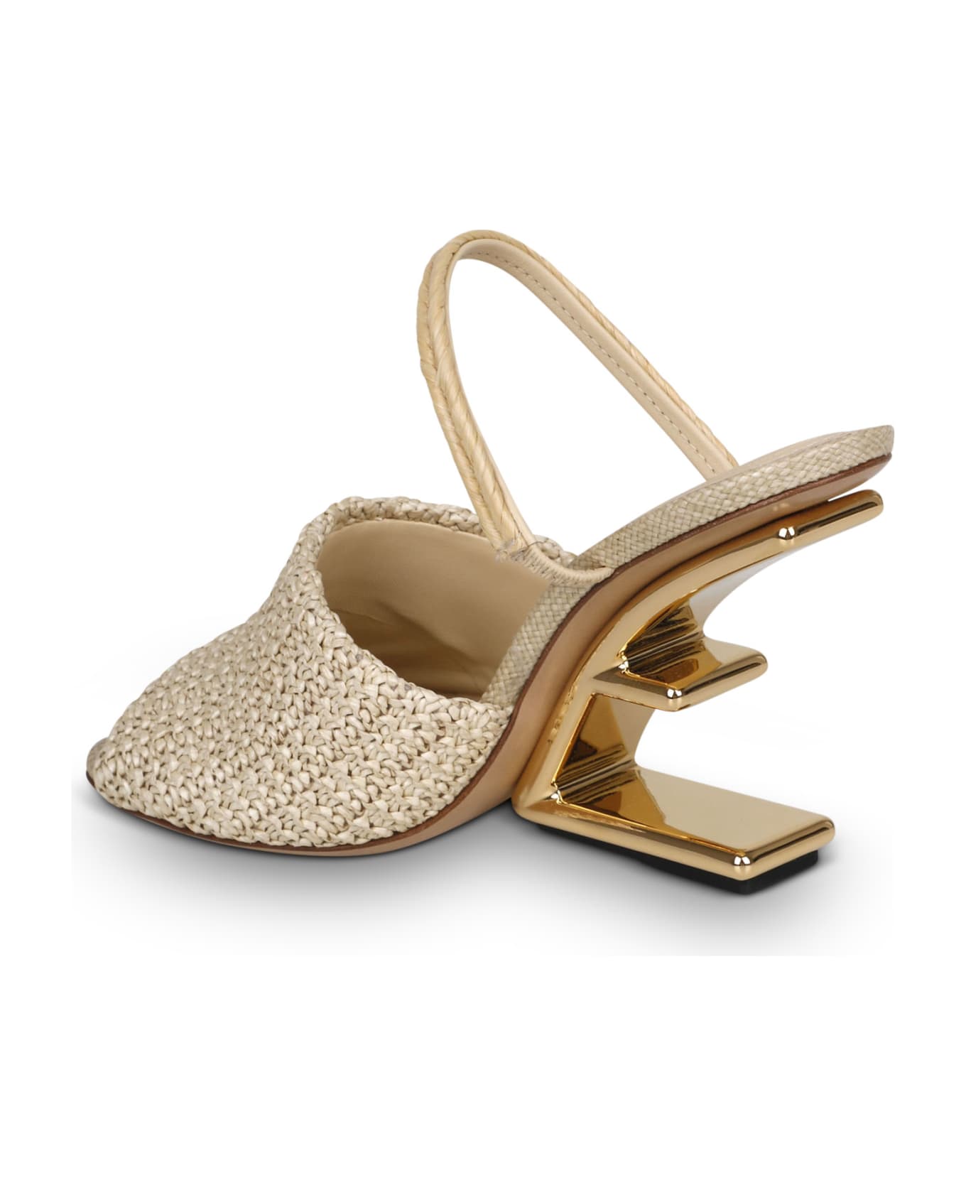 Fendi Raffia High-heeled Sandals サンダル
