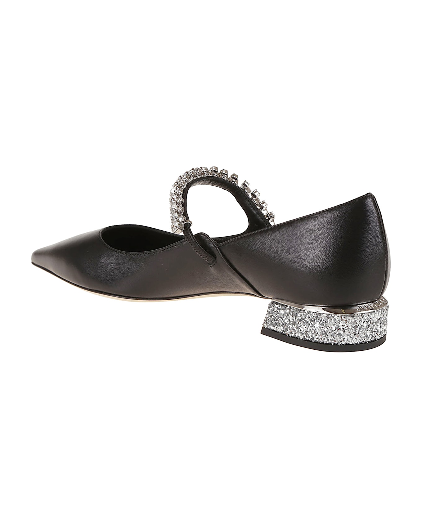Jimmy Choo Bing Pump Flat - Black Silver