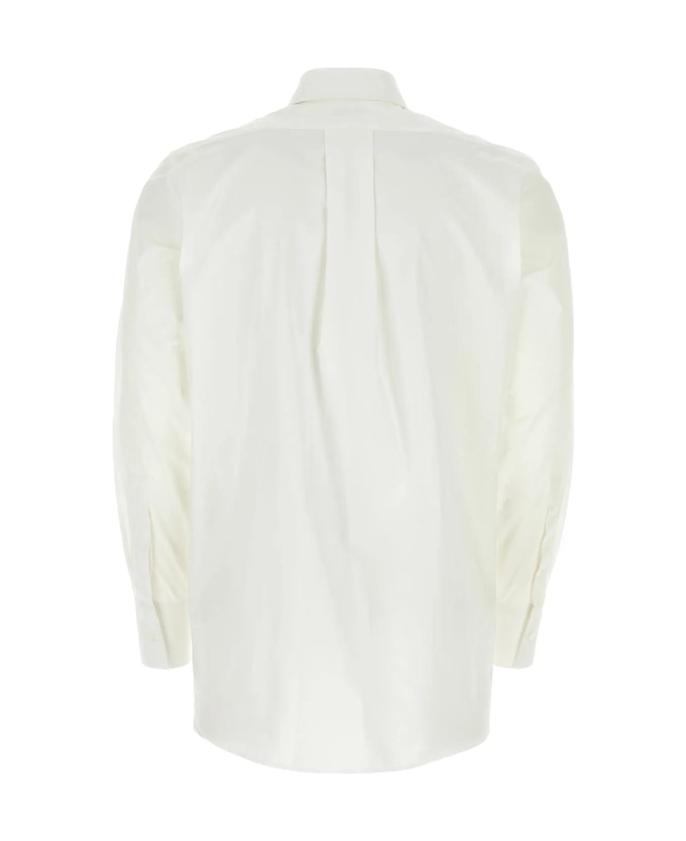 Burberry Whit Poplin Shirt - White