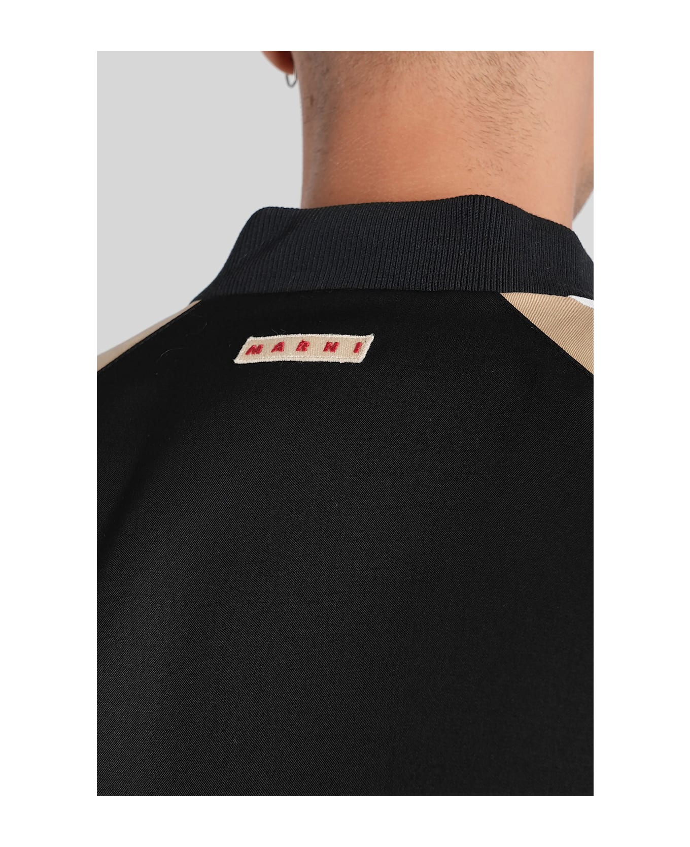 Marni Bomber Jacket In Black Wool - black