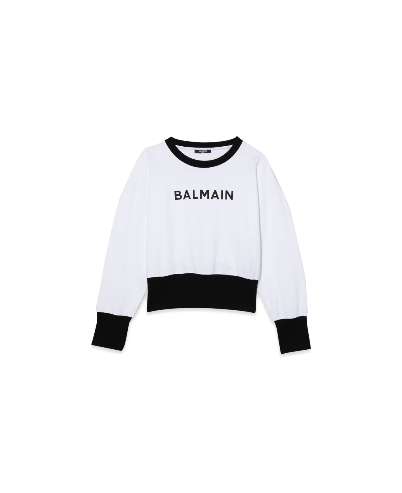 Balmain Sweatshirt With Logo - WHITE