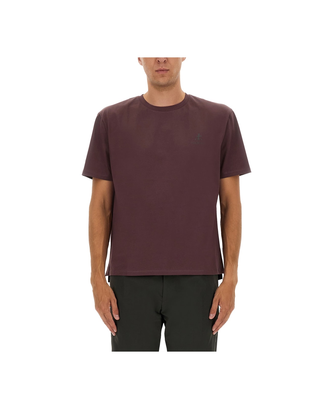 Premiata T-shirt With Logo - BORDEAUX