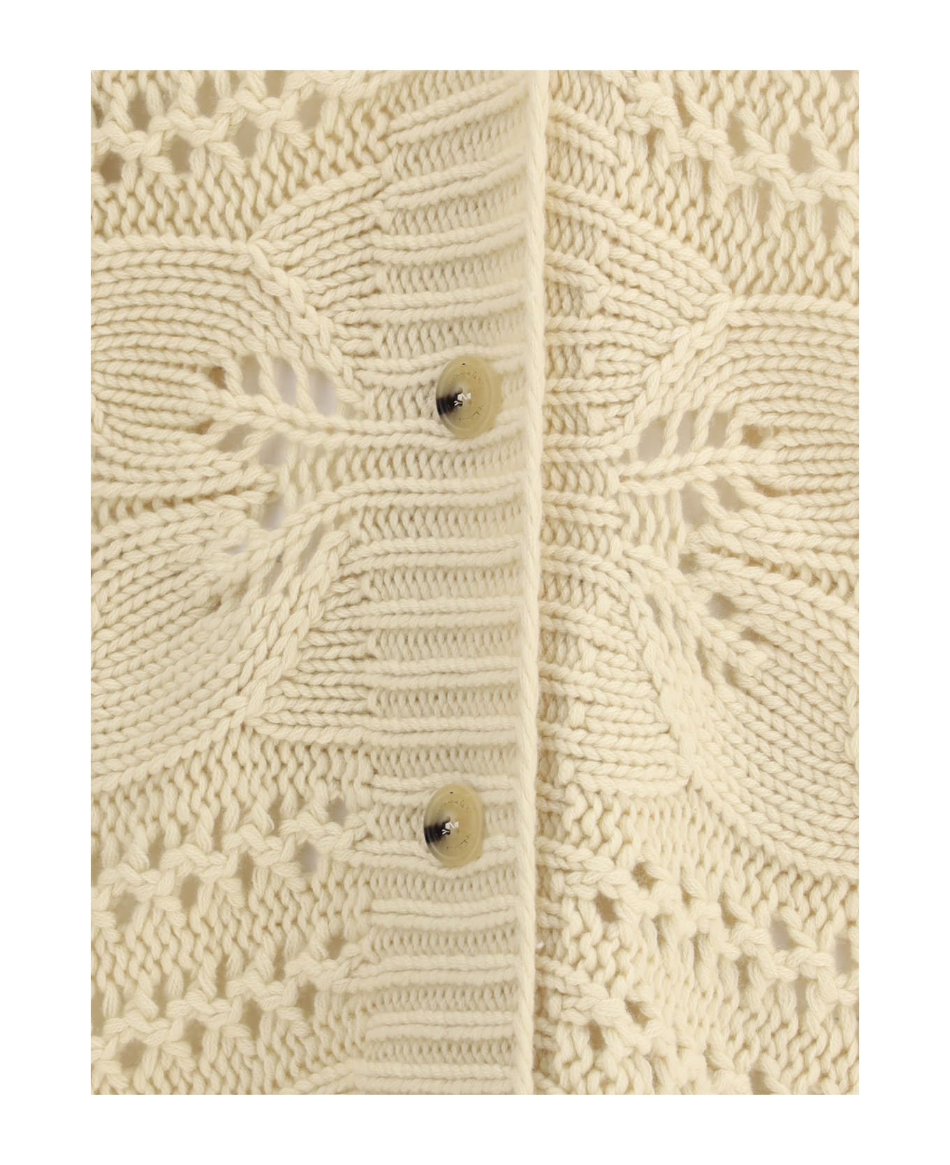Ermanno Scervino Perforated Cashmere Cardigan