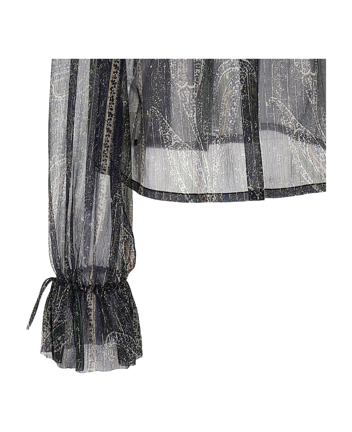 Saint Laurent Lurex Blouse - INDIGO