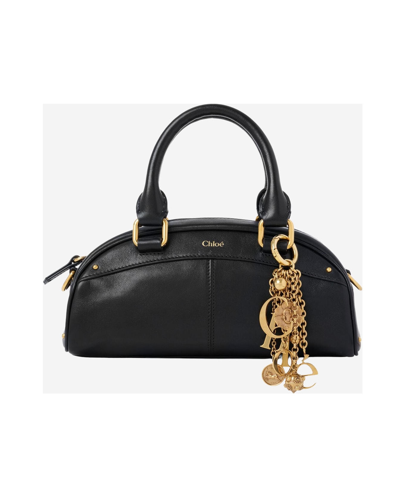 Chloé Small Chloé Bowling Bag In Soft Leather - Black