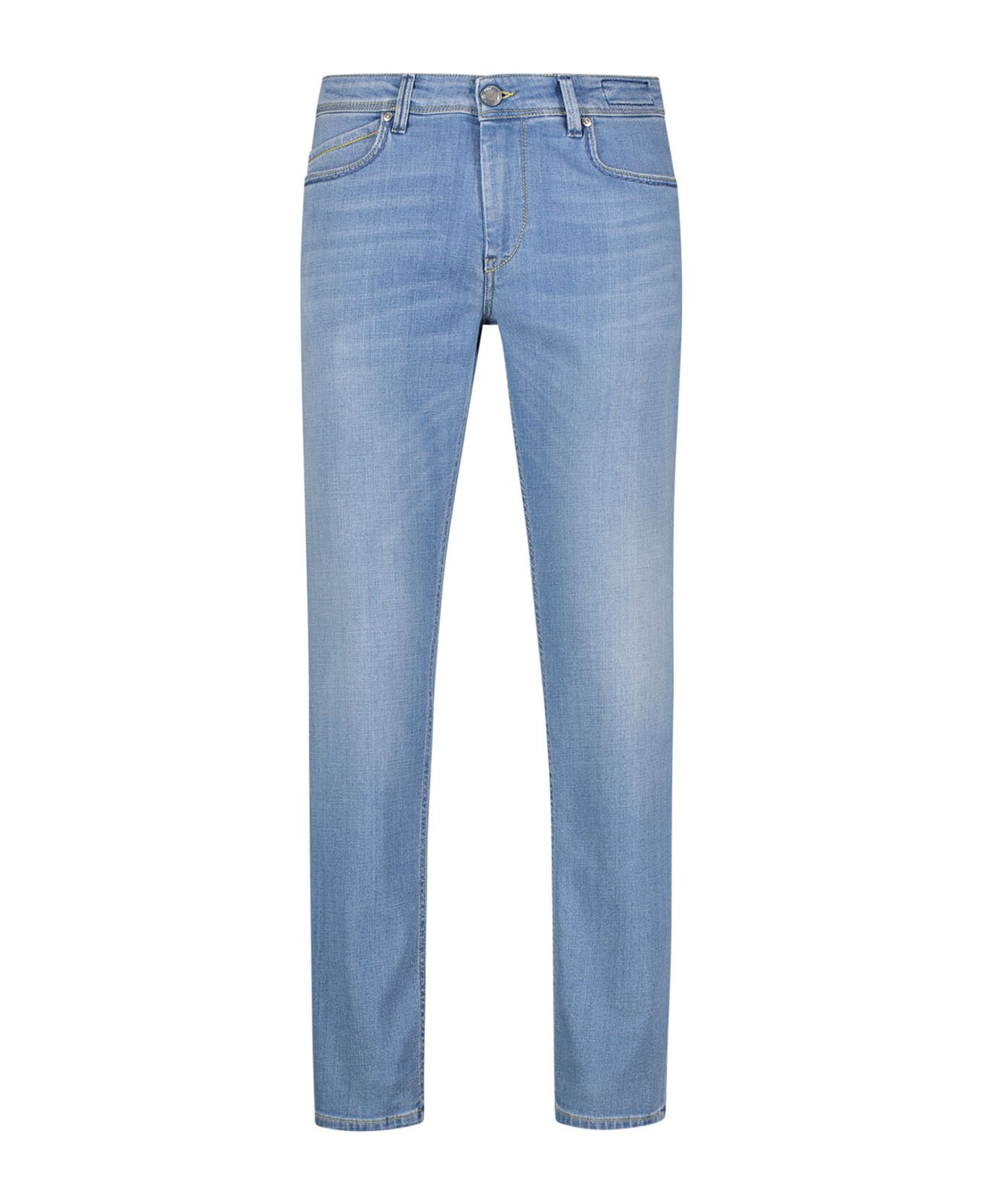 Re-HasH Slim Fit Jeans In Light Denim - DENIM CHIARO