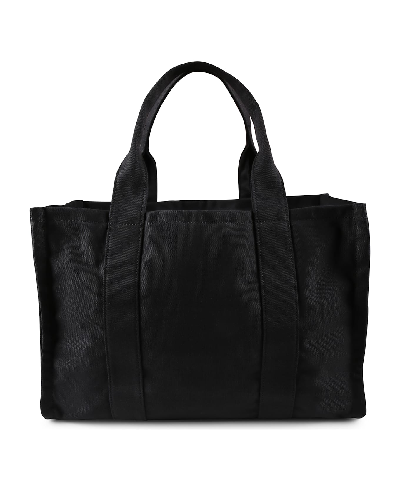 Barrow Black Beach Bag For Girl With Logo - Black
