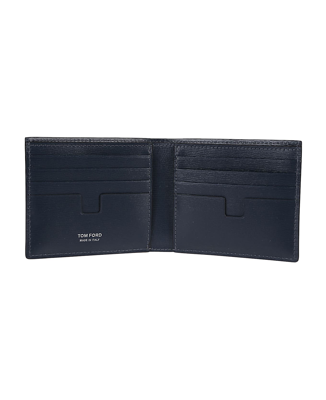 Tom Ford Classic T Bifold Wallet - Denim Blue