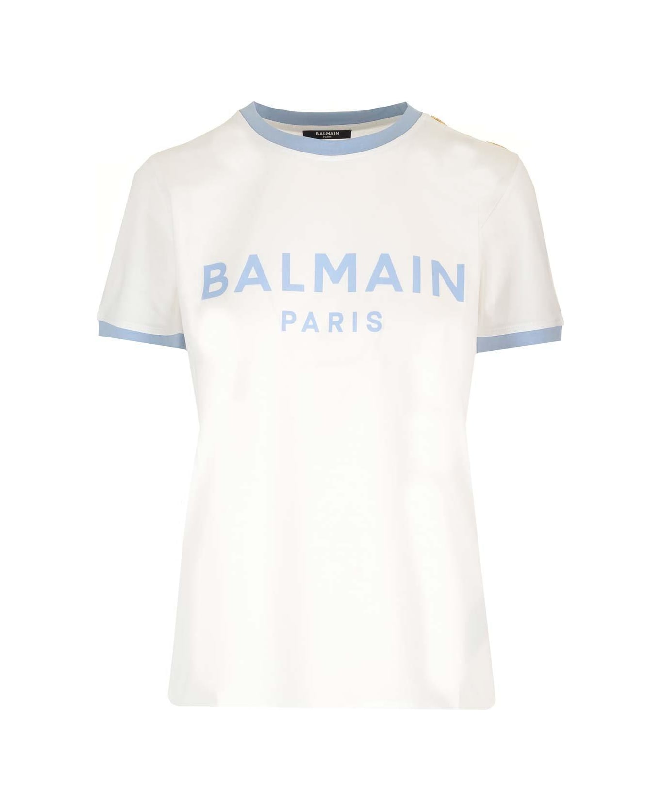 Balmain Detailed T-shirt - White Tシャツ