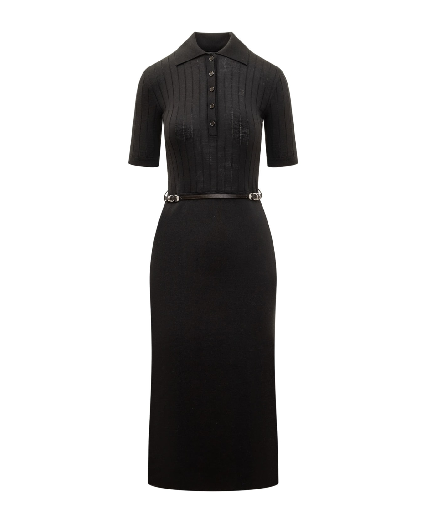 Givenchy Voyou Polo Dress - BLACK