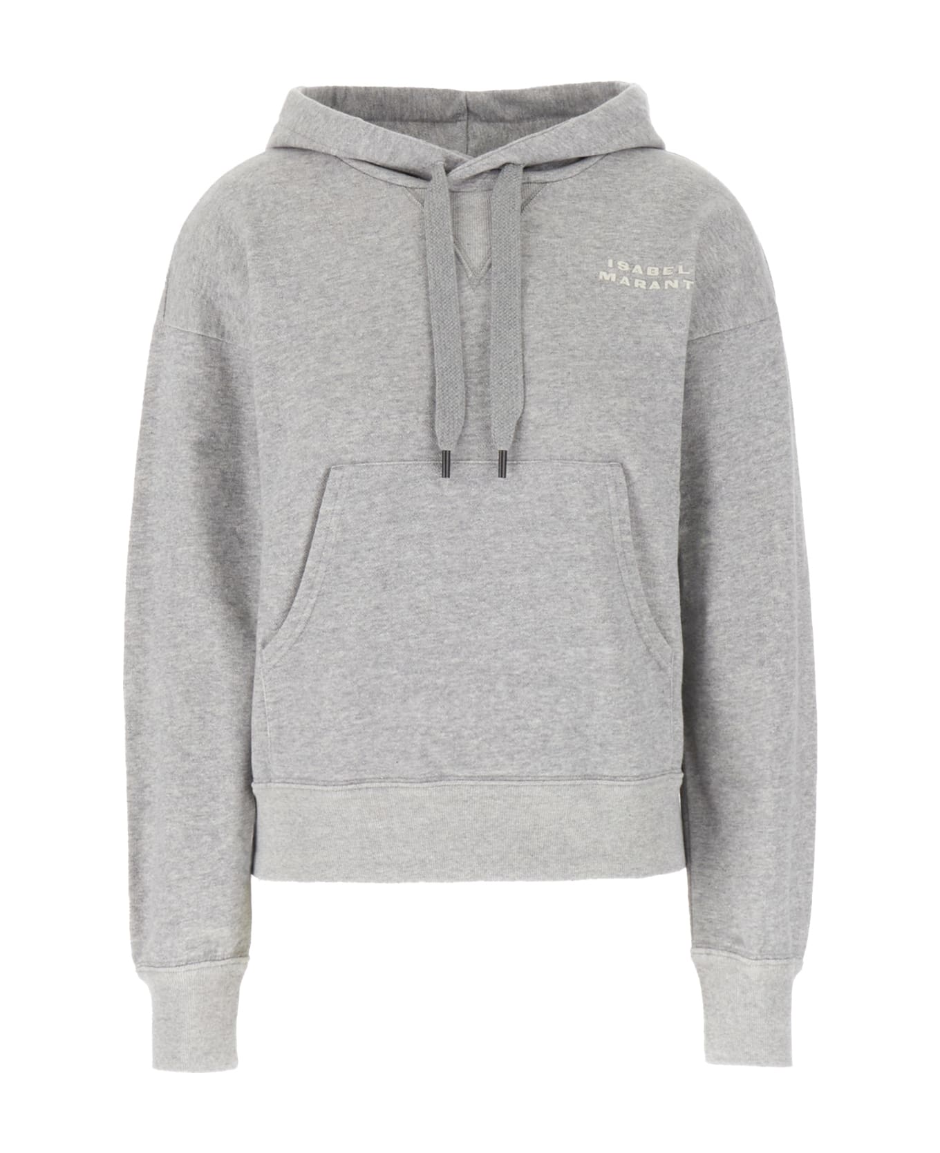 Grey Cotton Blend Sweatshirt - Thumbnail 2