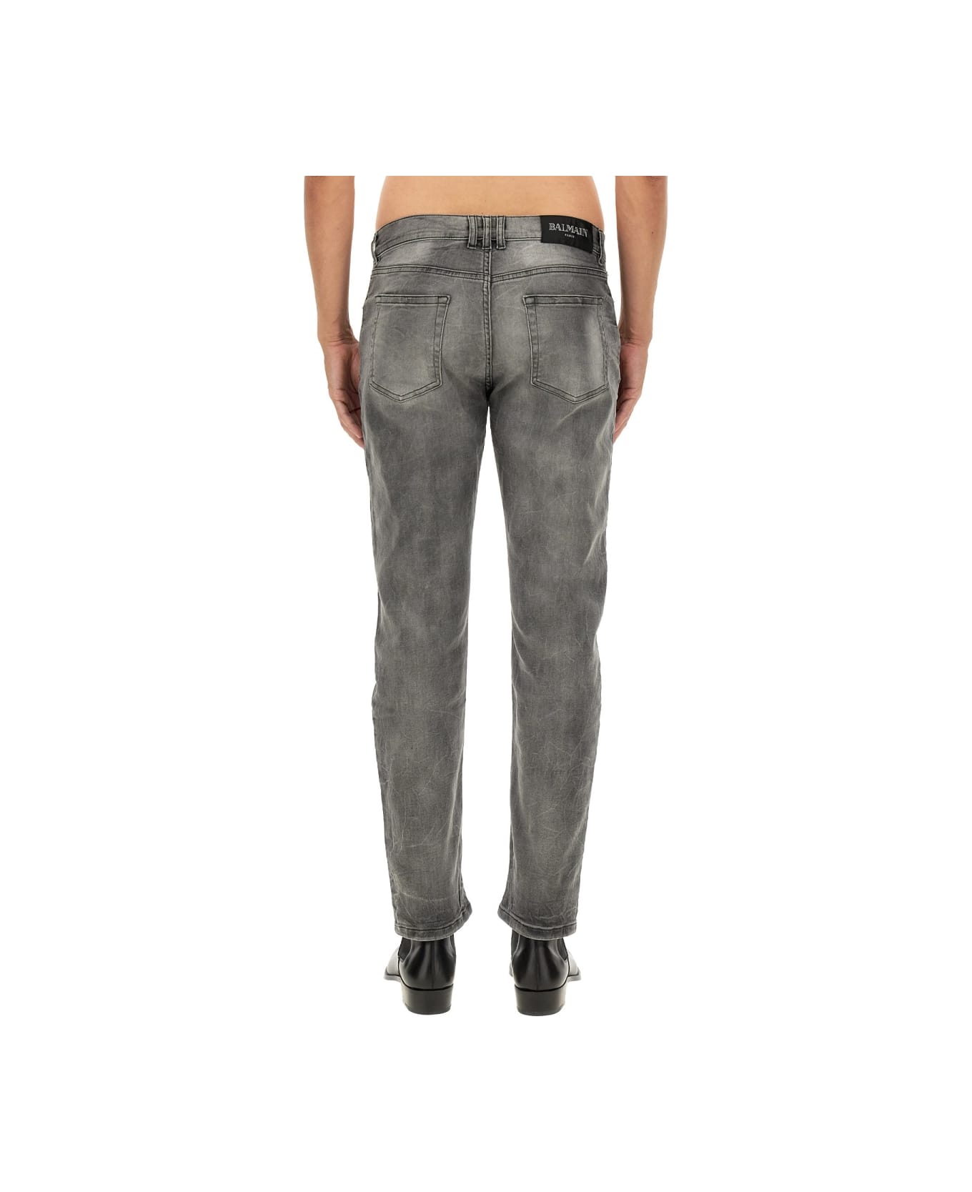 Balmain Regular Fit Jeans - GREY