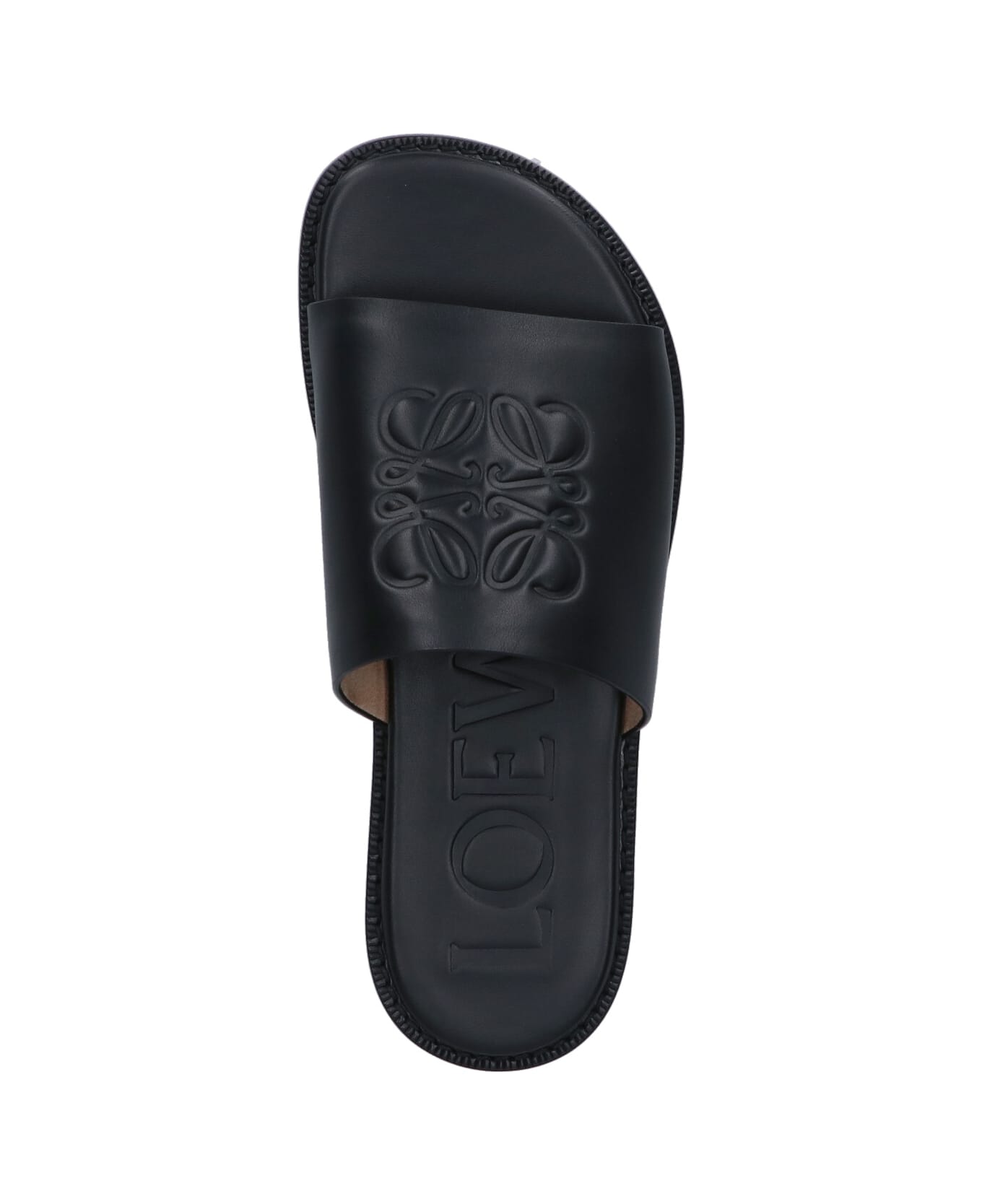Loewe 
anagram Flex
 Slide Sandals - Black