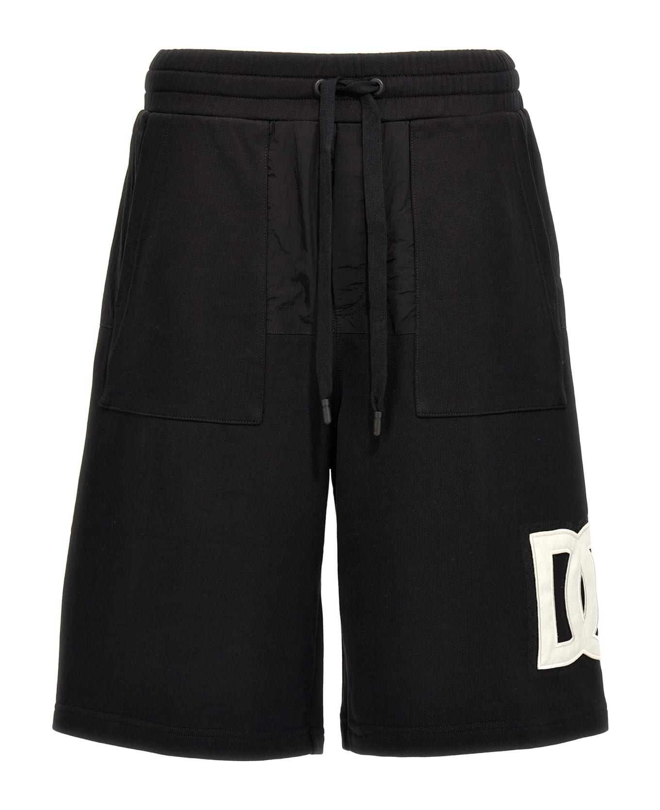 Dolce & Gabbana Shorts With Logo - Black ショートパンツ