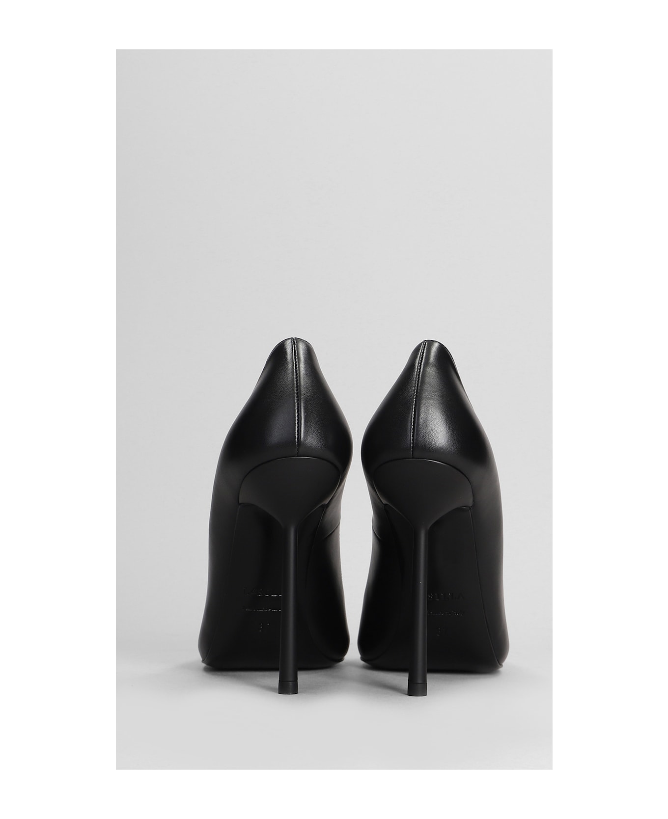 Le Silla Bella Pumps In Black Leather - black