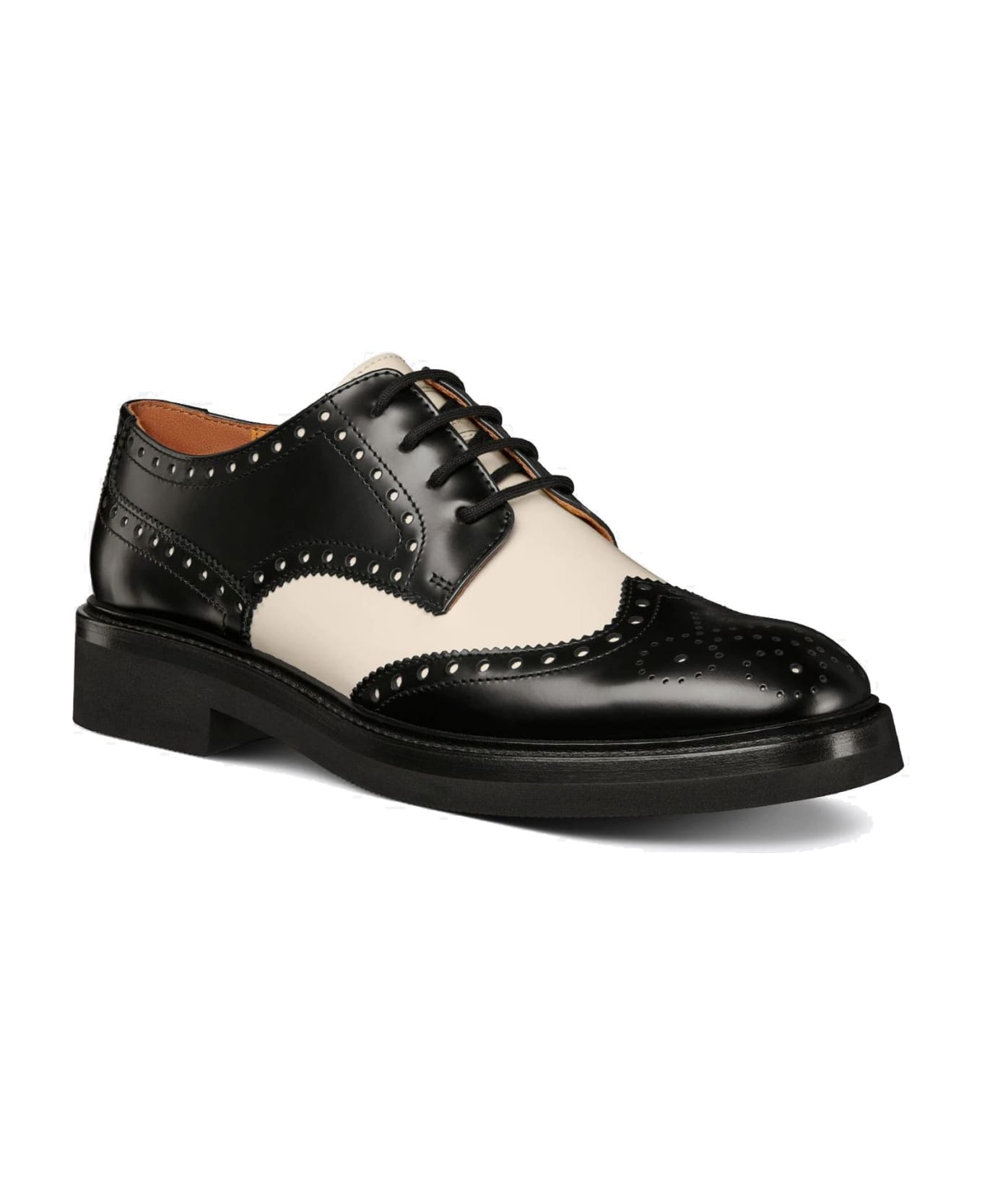 Dior Leather Derbies - Black フラットシューズ