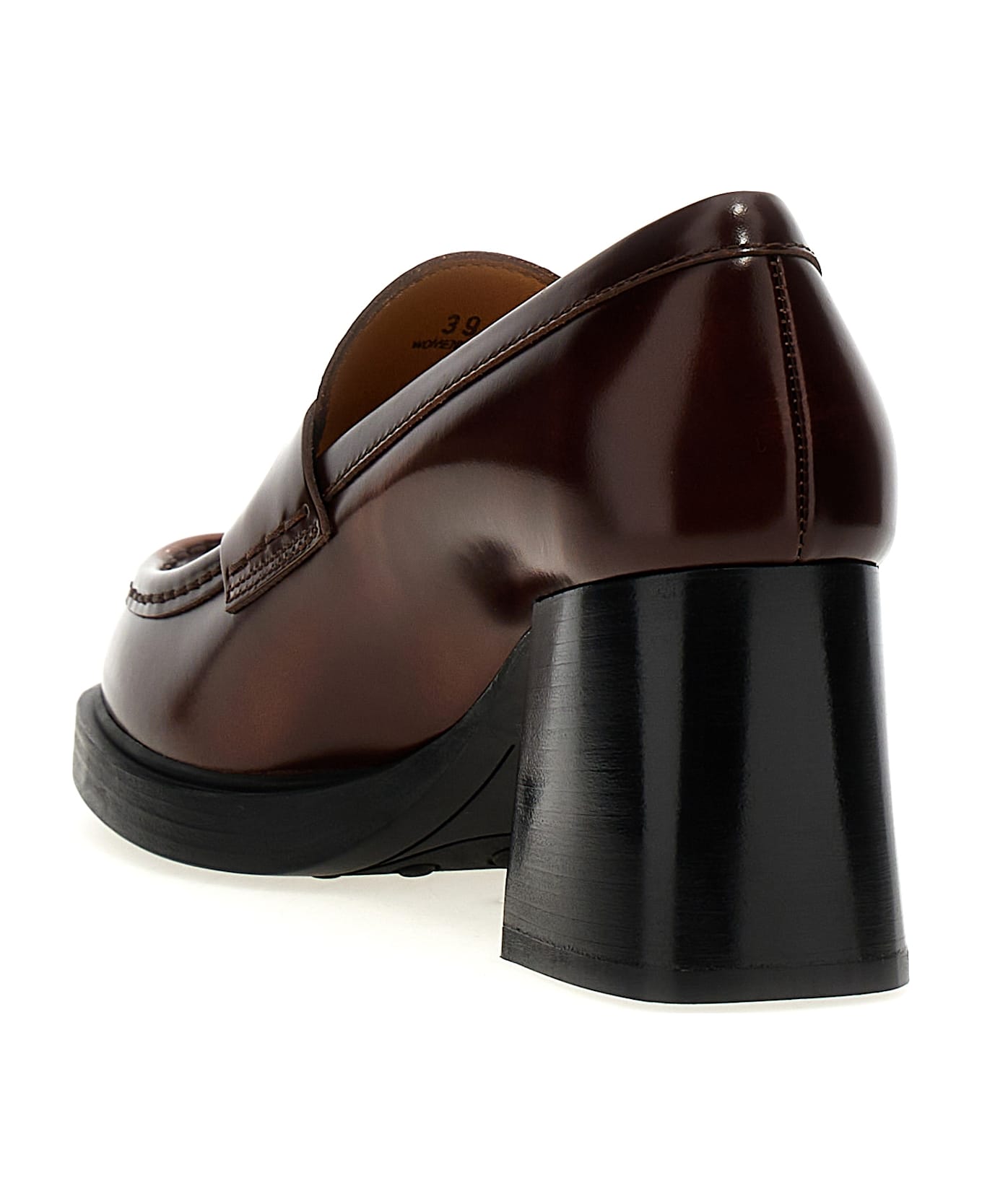 Tod's Leather Loafers - Brown ハイヒール