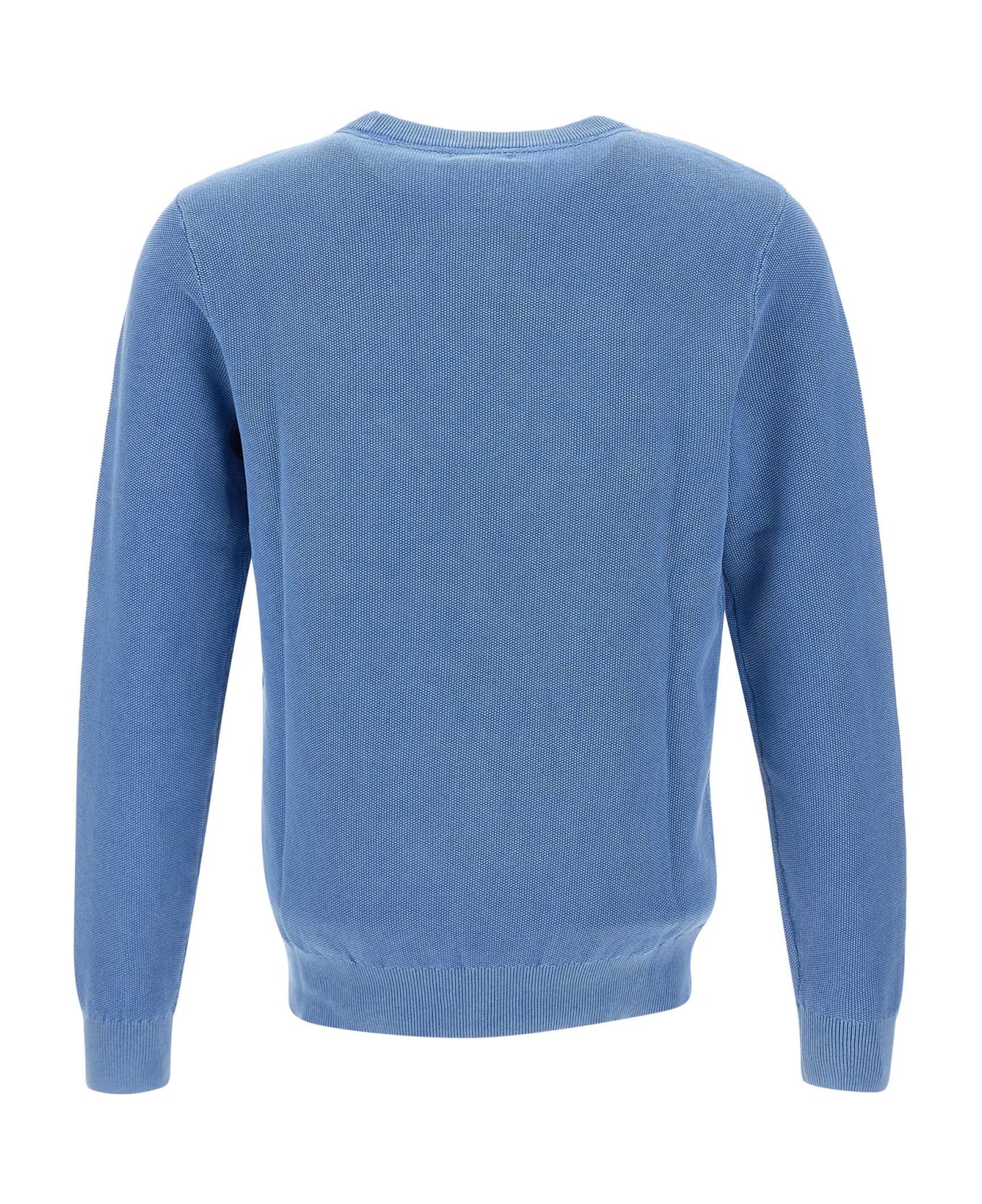 Sun 68 "round Vintage" Sweater Cotton - BLUE