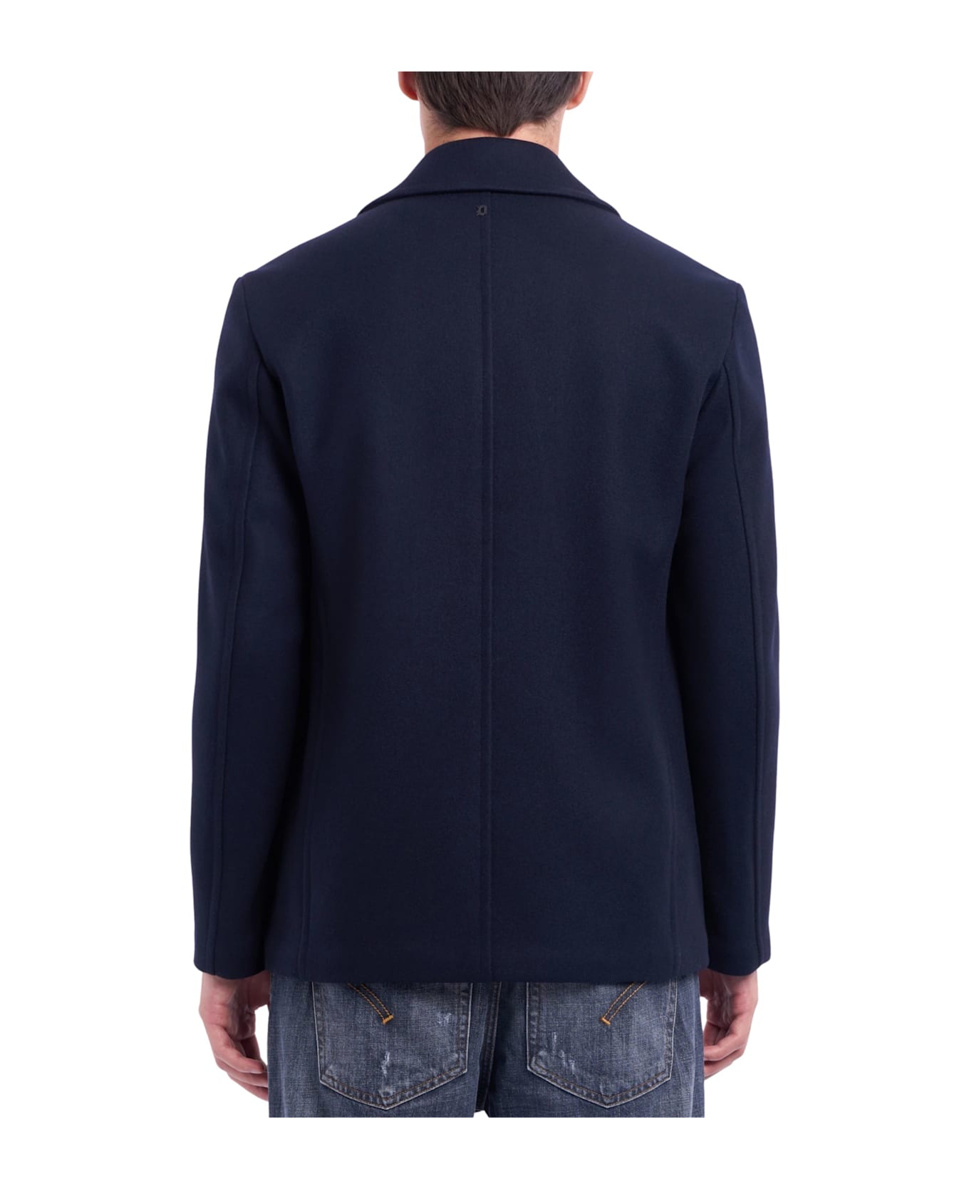 Dondup Double Breasted Jacket Bottoned Down - Blue