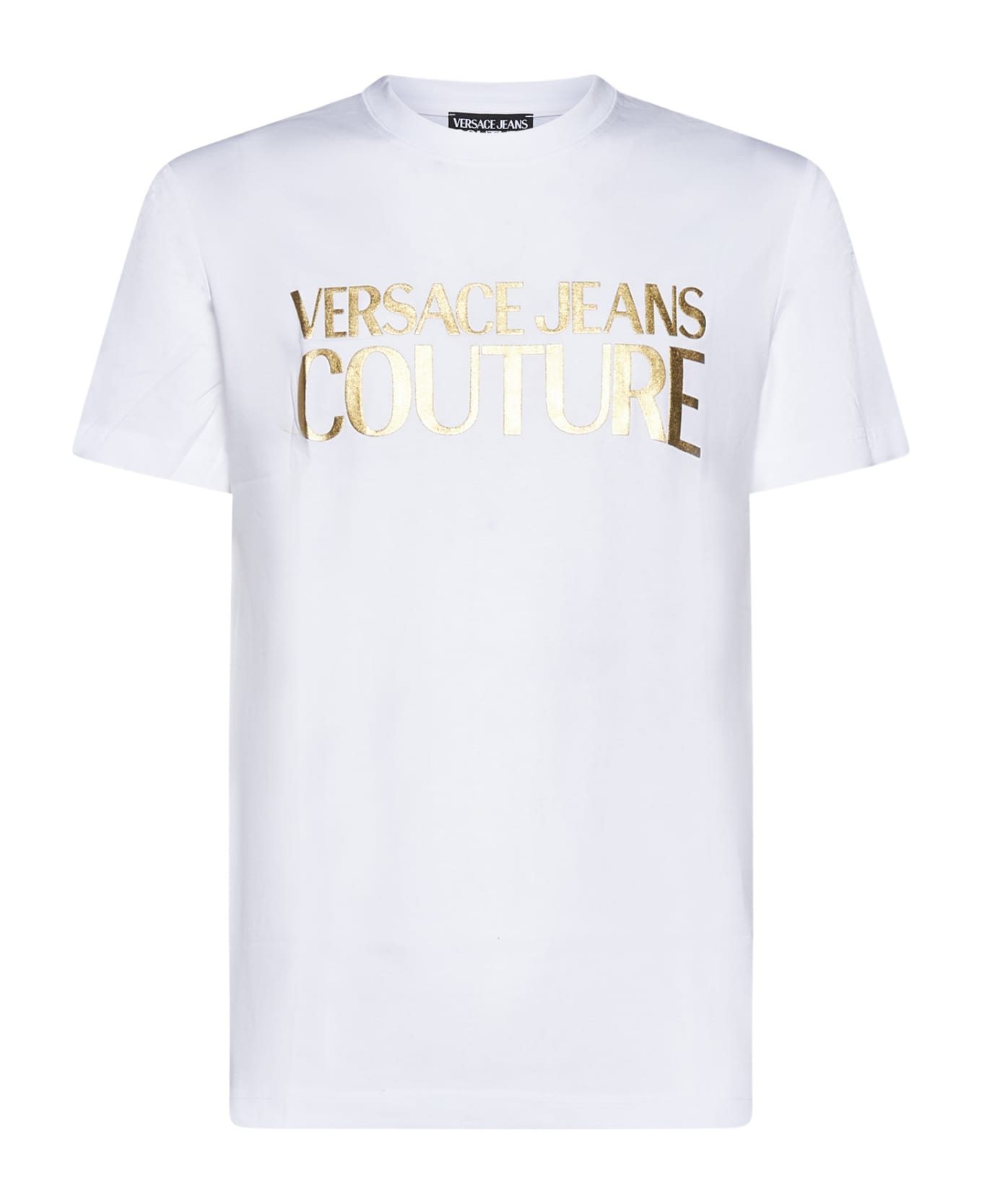 Versace Jeans Couture Logoed T-shirt - White Gold