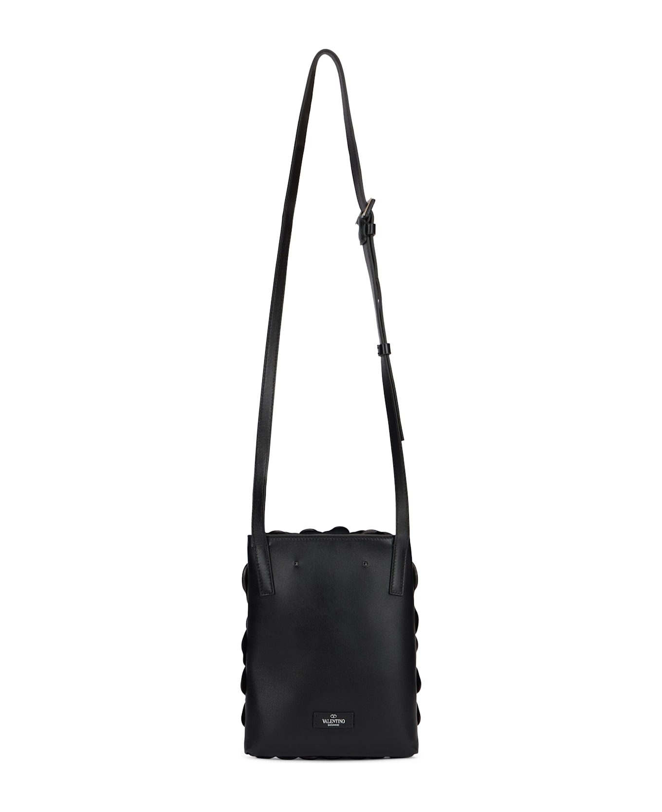 Valentino Garavani Elegant And Versatile Black Crossbody Bag - black