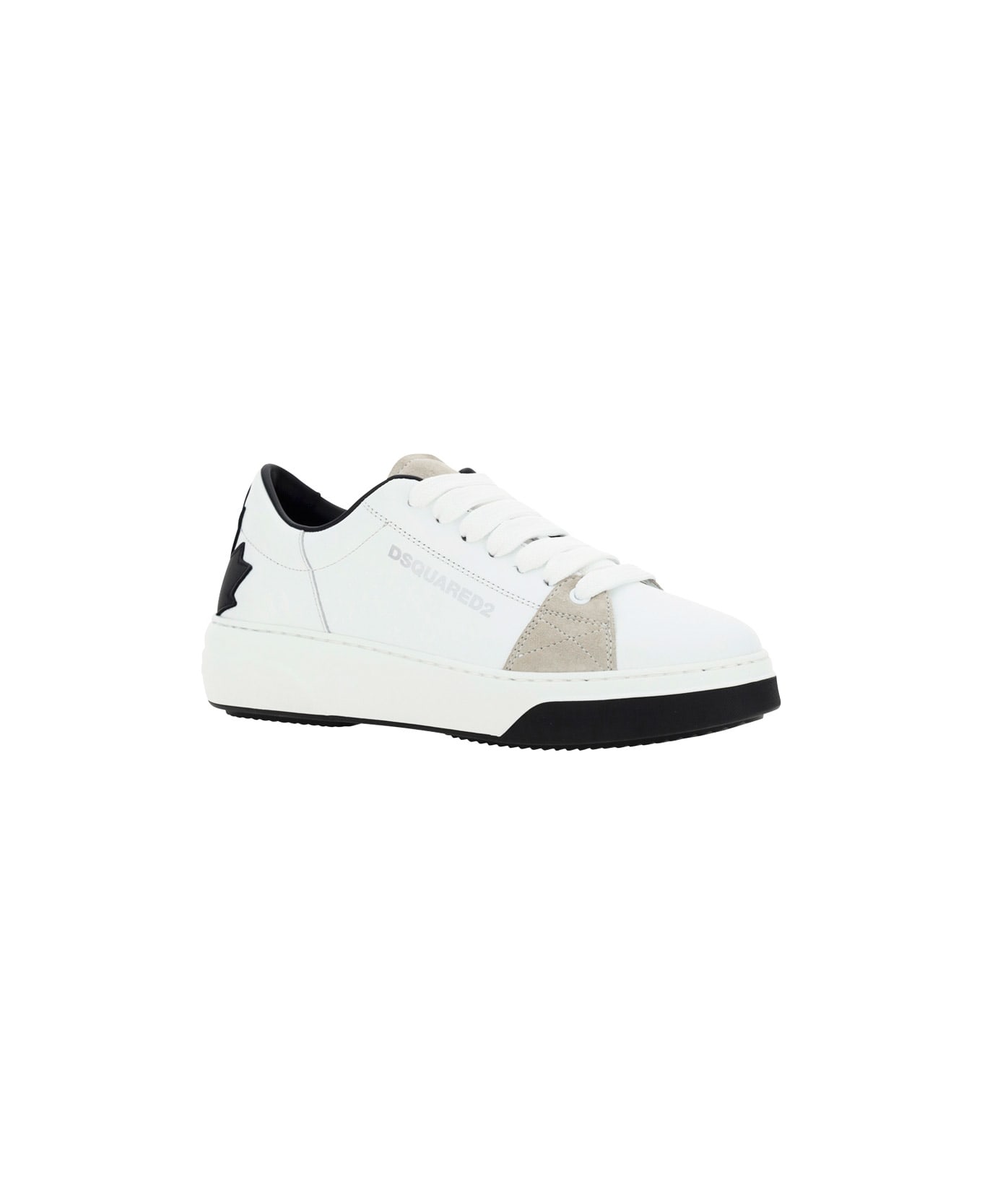 Dsquared2 White Leather Sneakers - M072