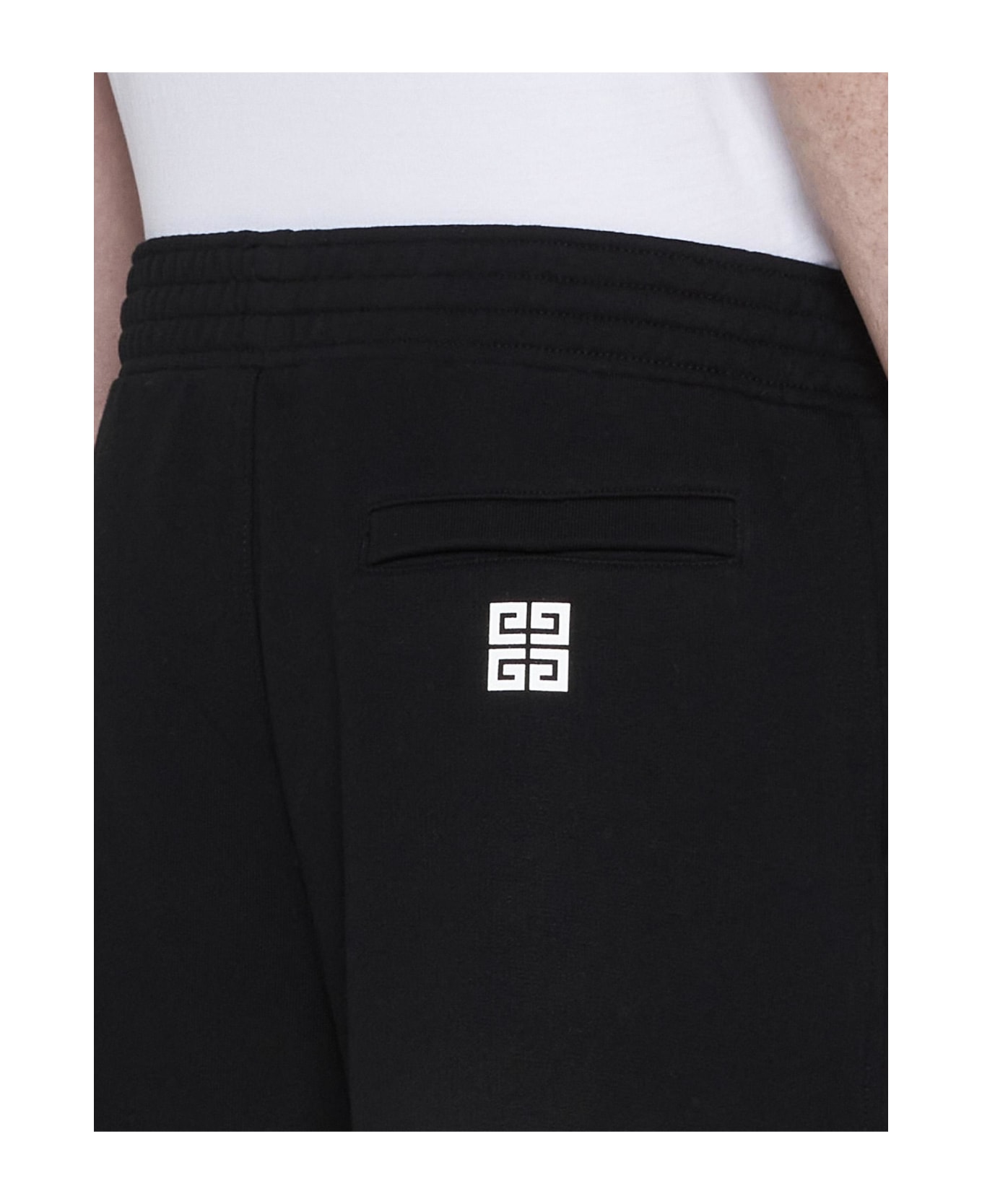 Givenchy logo Logo Cotton Shorts - BLACK