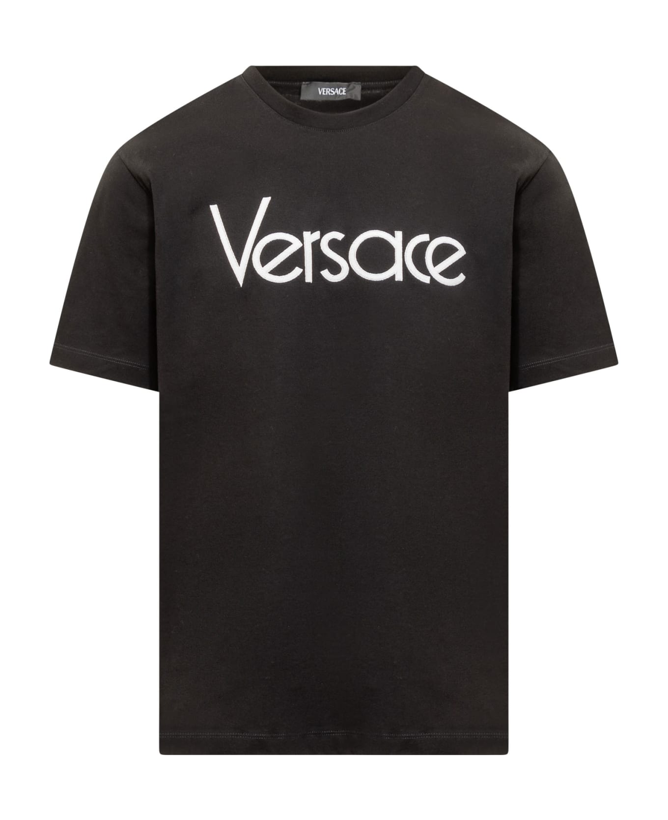 Versace T-shirt With 1978 Re-edition Logo - Black シャツ