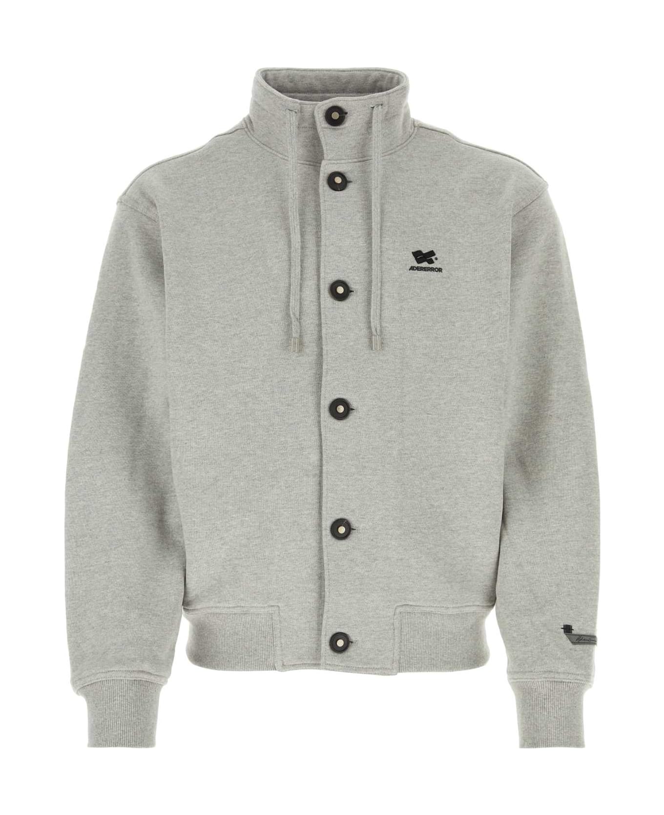 Ader Error Grey Cotton Sweatshirt - GREY