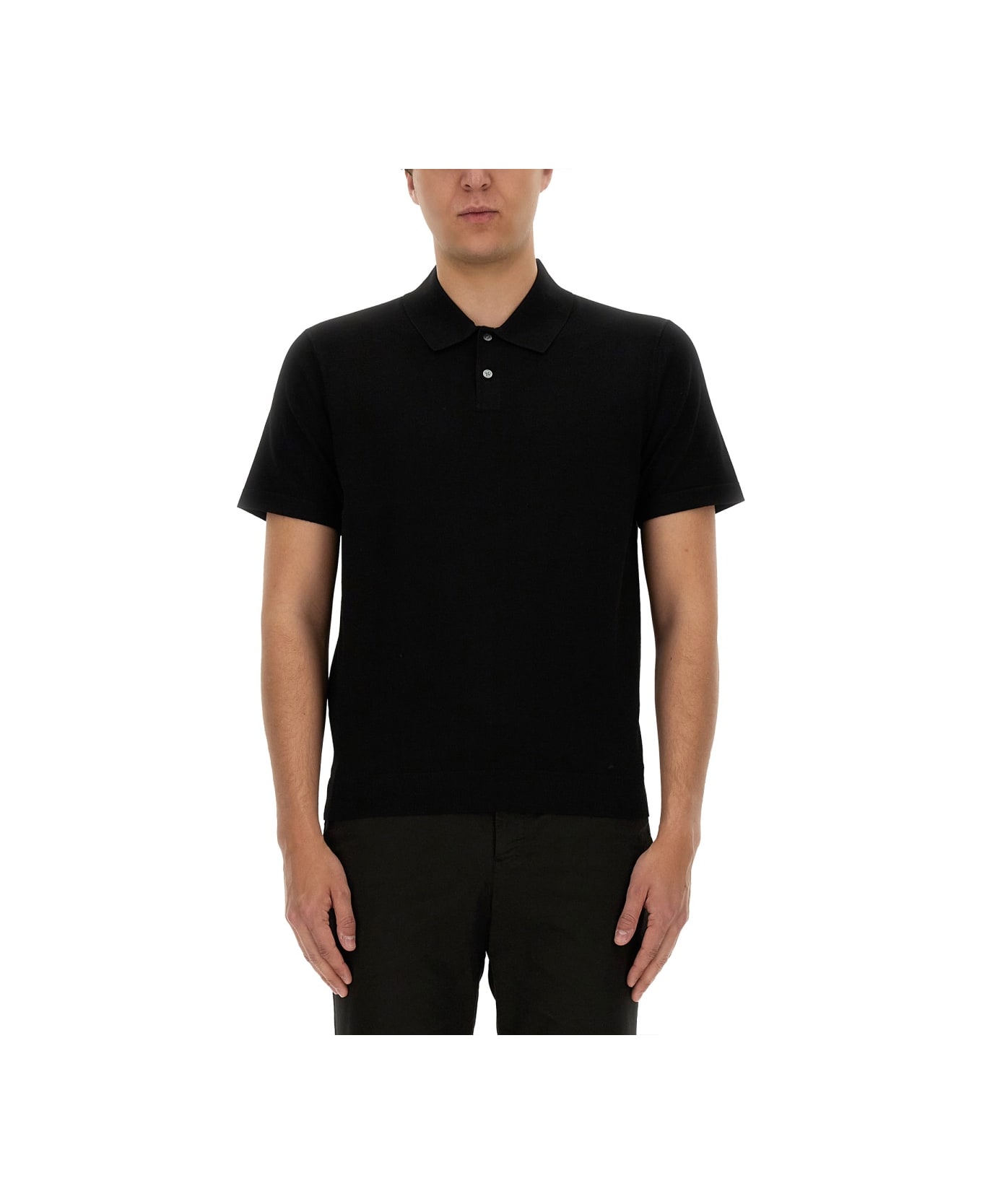 Theory Regular Fit Polo Shirt - BLACK