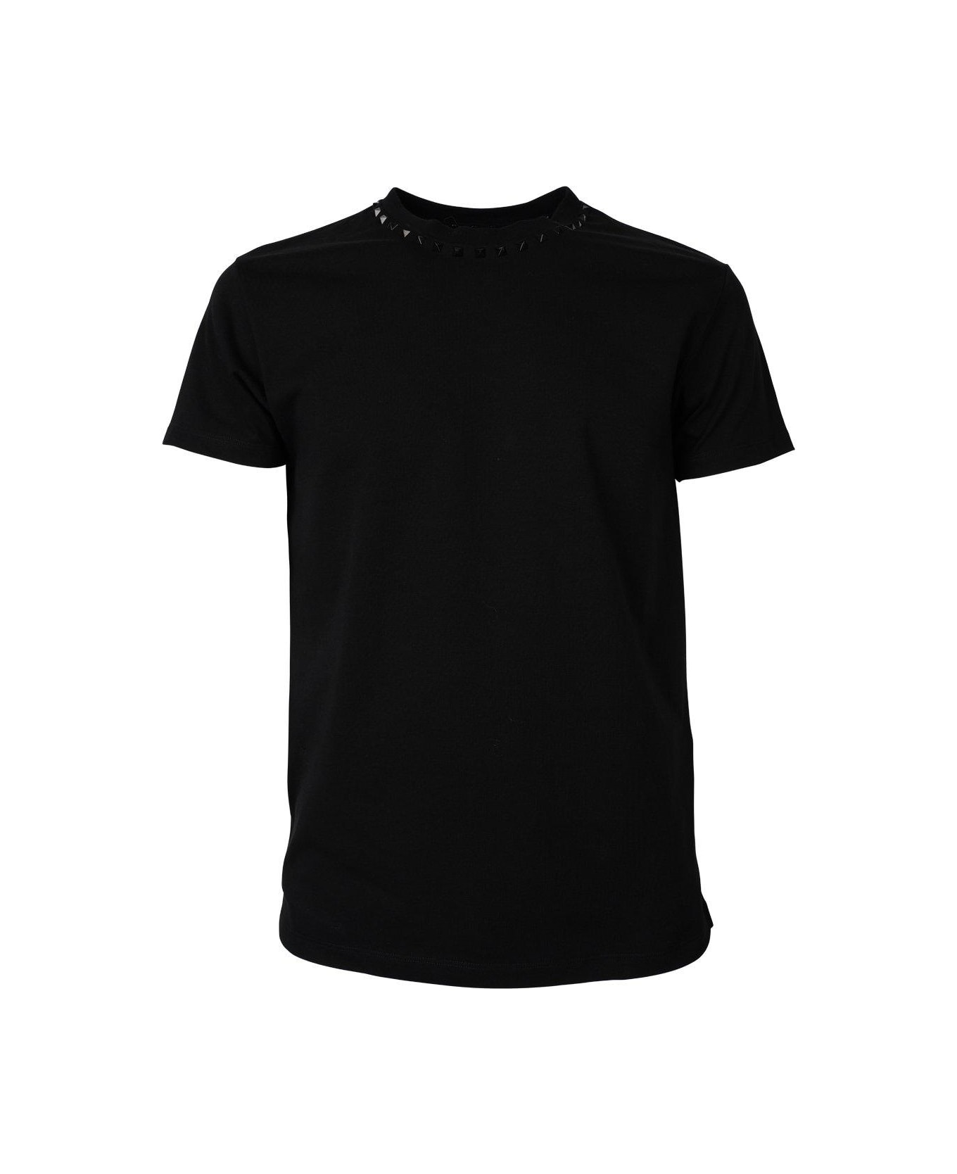 Valentino Garavani Garavani Short-sleeved Crewneck T-shirt - Black