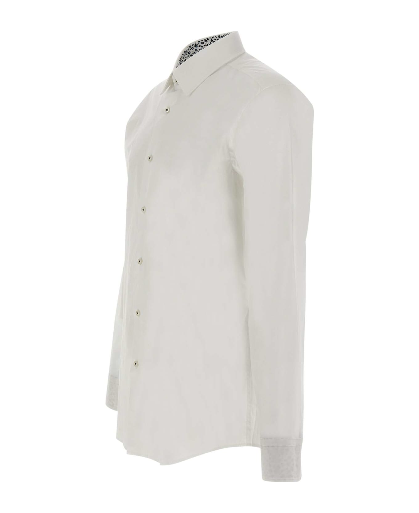 Hugo Boss "h-hank Easy Iron" Cotton Shirt - WHITE