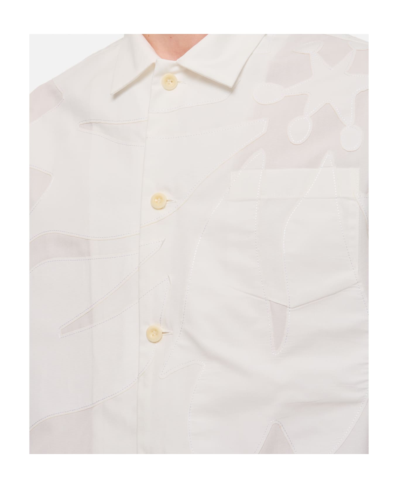 Sacai Cotton Poplin Shirt - White シャツ