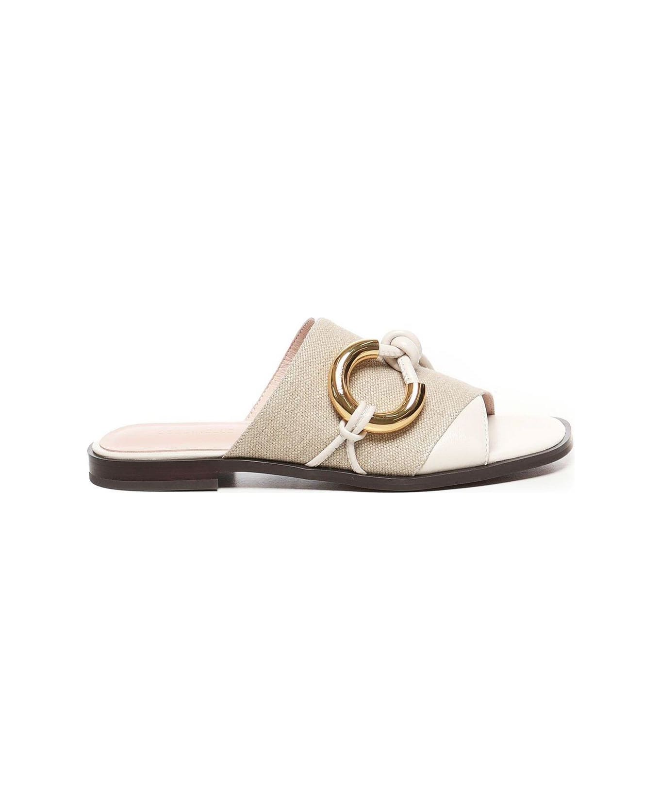 Coccinelle Carmy Slip-on Sandals - Natural