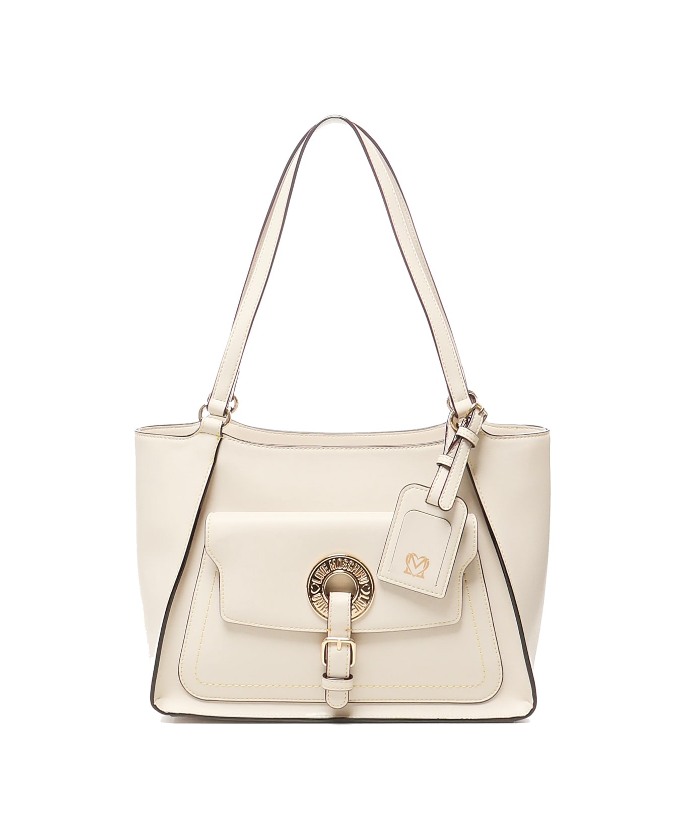 Love Moschino Handbag With Logo - White