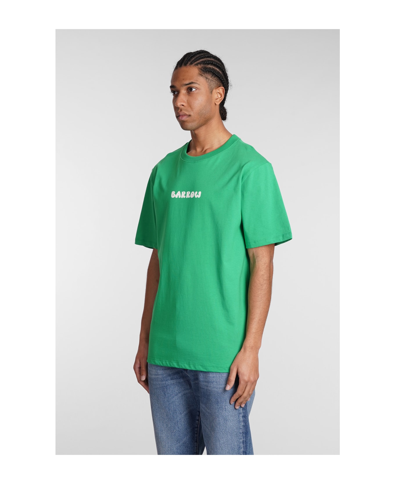 Barrow T-shirt In Green Cotton - green