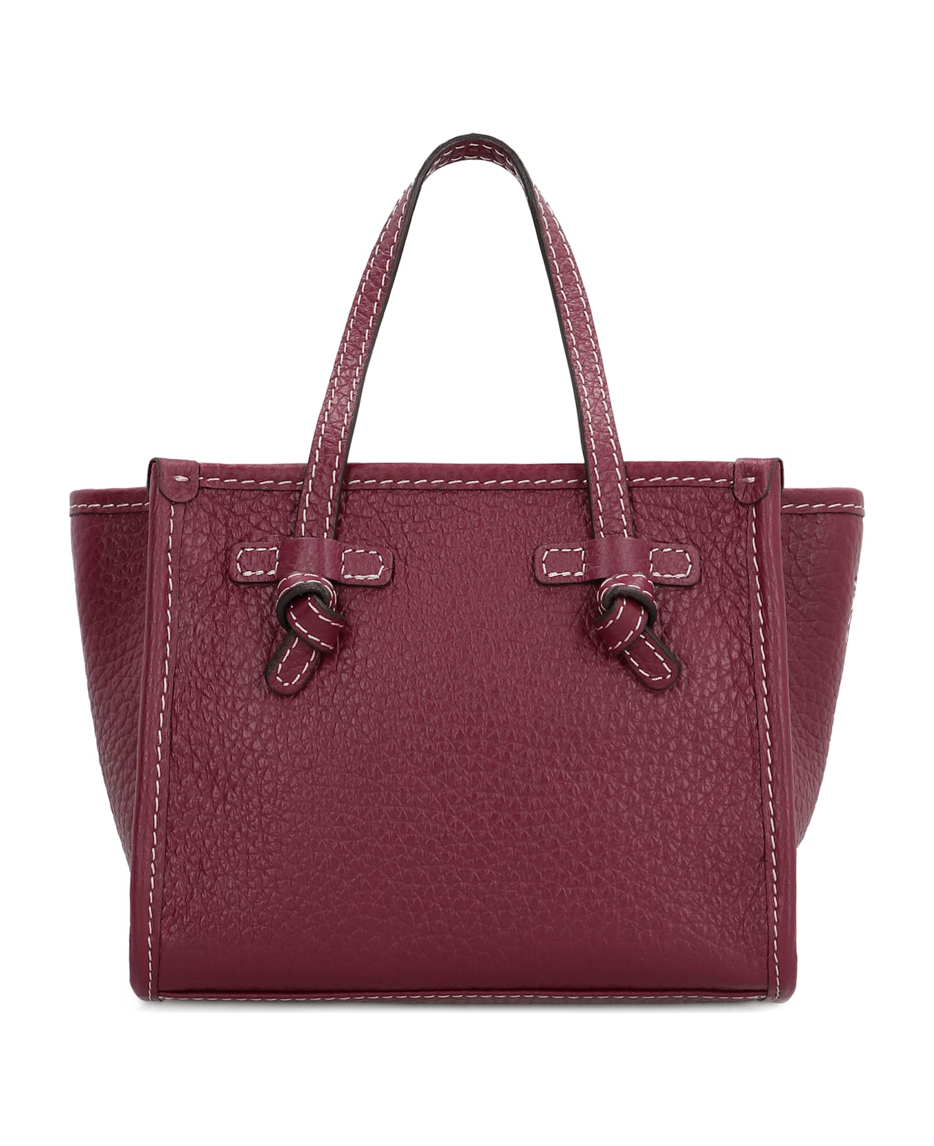 Gianni Chiarini Miss Marcella Leather Mini Handbag - Red-purple or grape