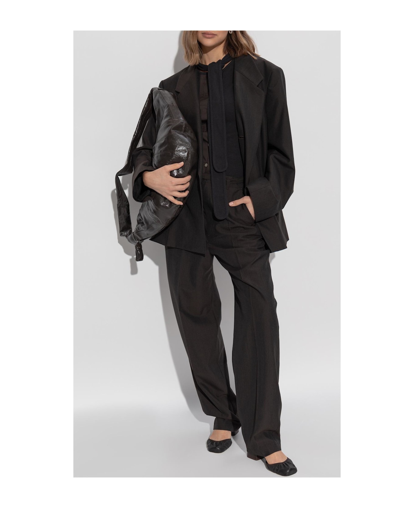 Lemaire Double-breasted Blazer - BROWN