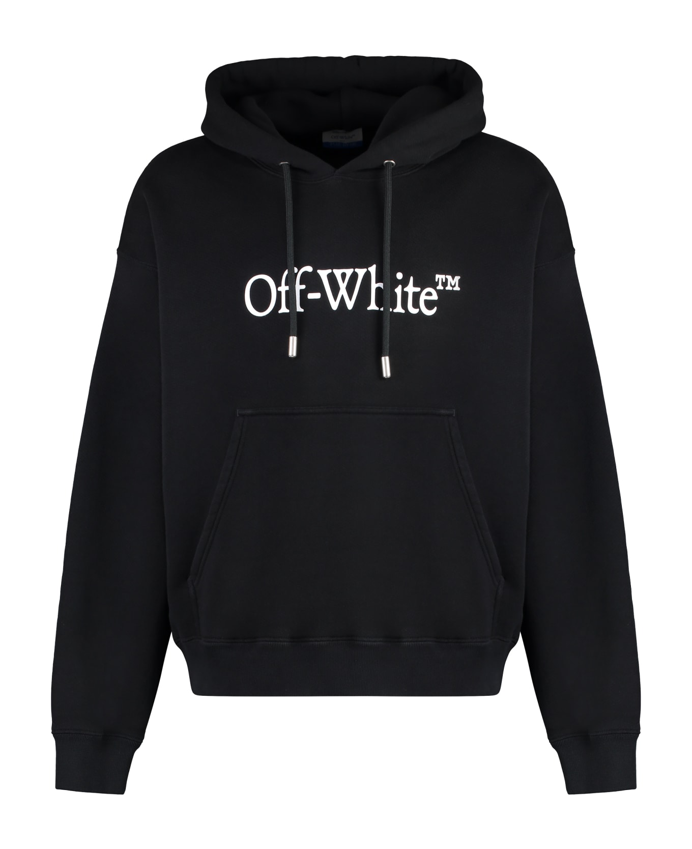 Off-White Logo Print Hoodie - black