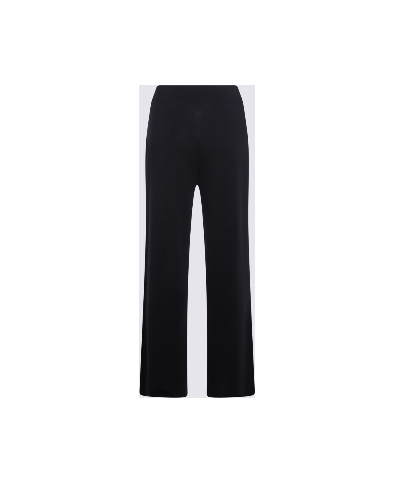 Allude Black Wool Pants - Black